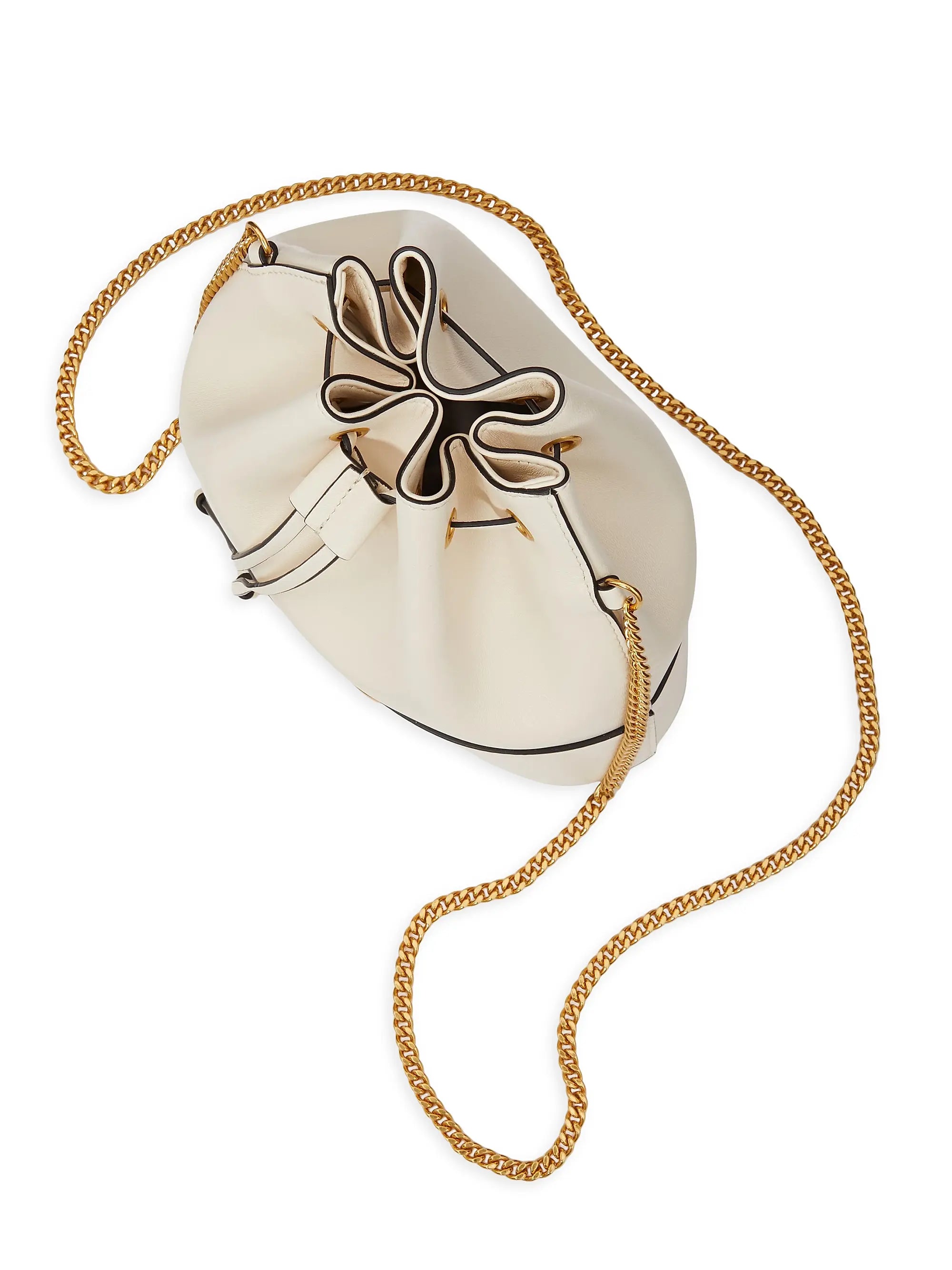Valentino Garavani Mini Bucket Bag in Nappa with Vlogo Signature Chain