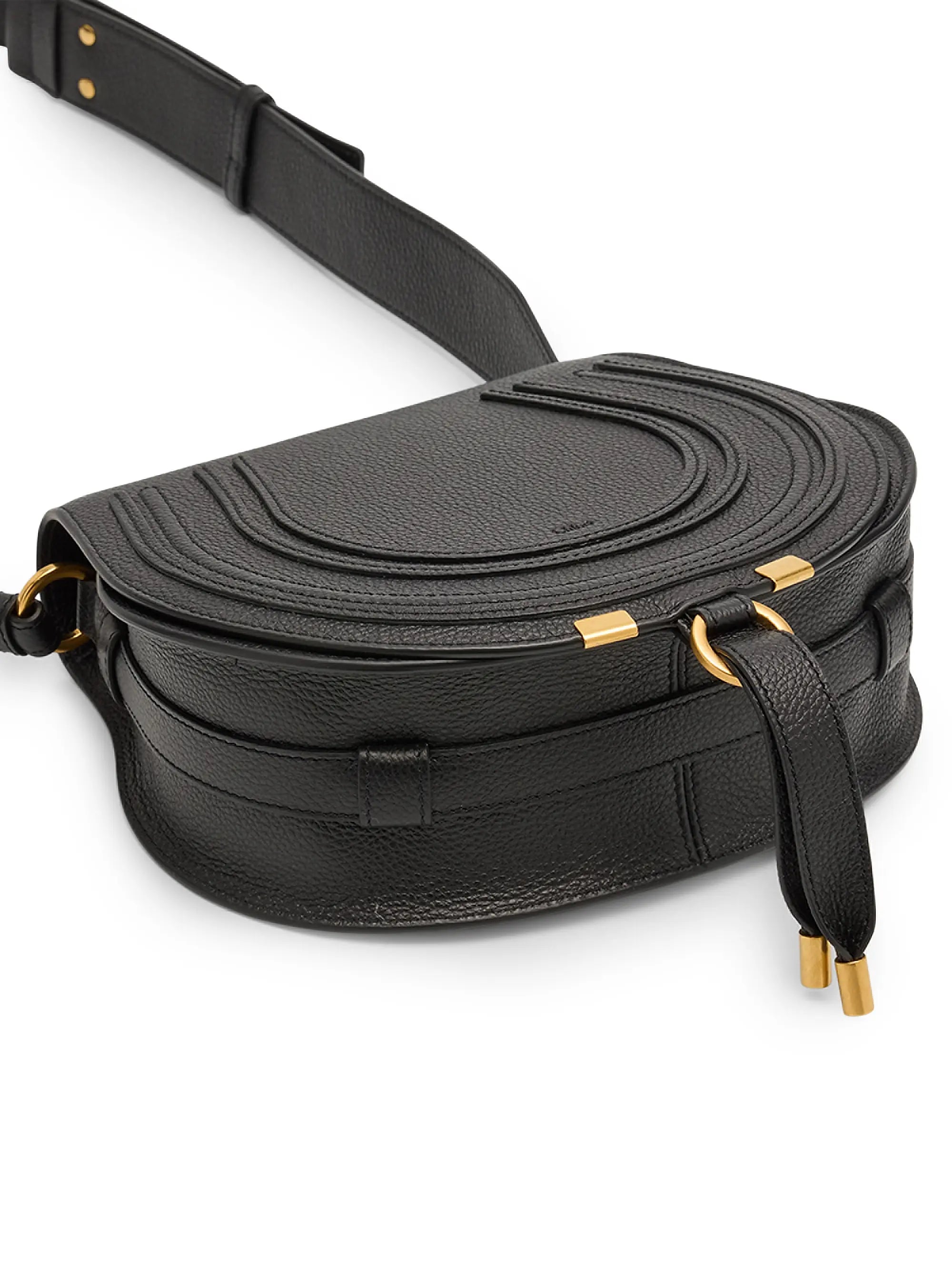 Chloé Marcie Leather Saddle Bag