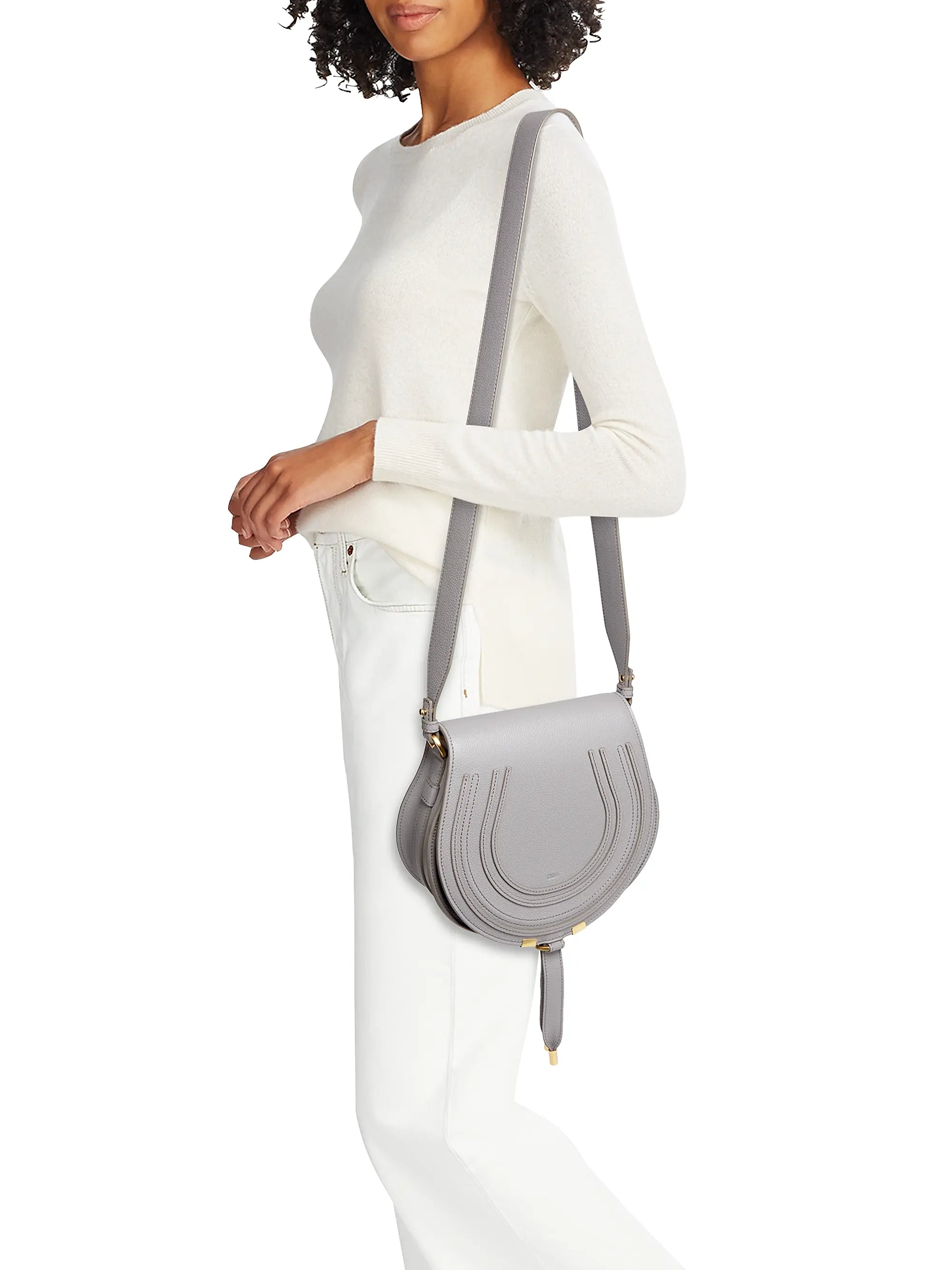 Chloé Marcie Leather Saddle Bag
