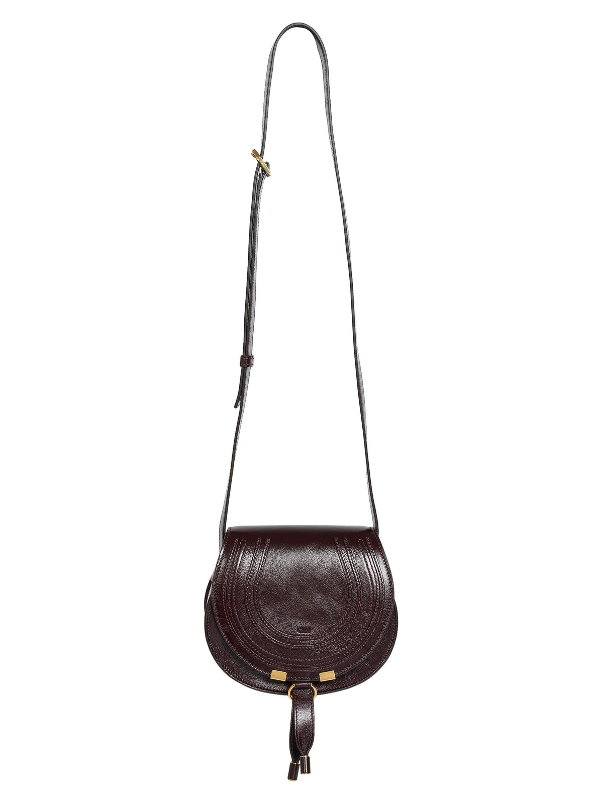 Chloé Small Marcie Leather Saddle Bag
