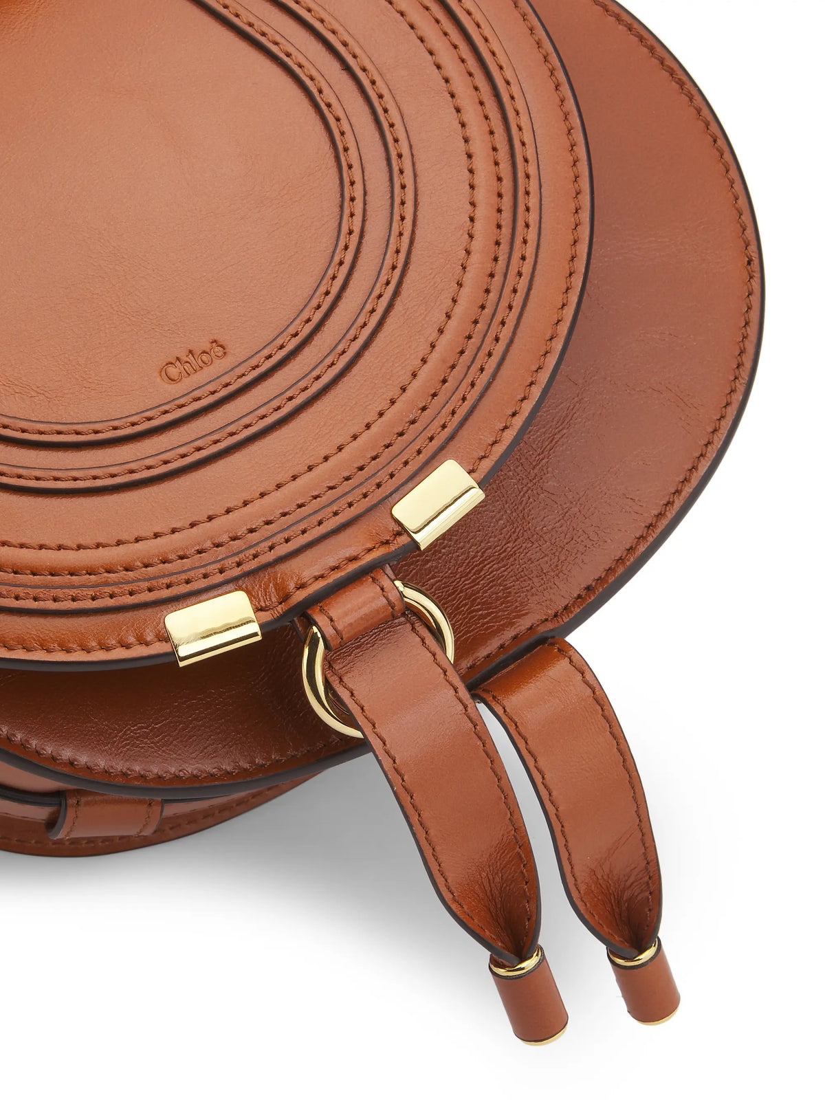 Chloé Small Marcie Leather Saddle Bag