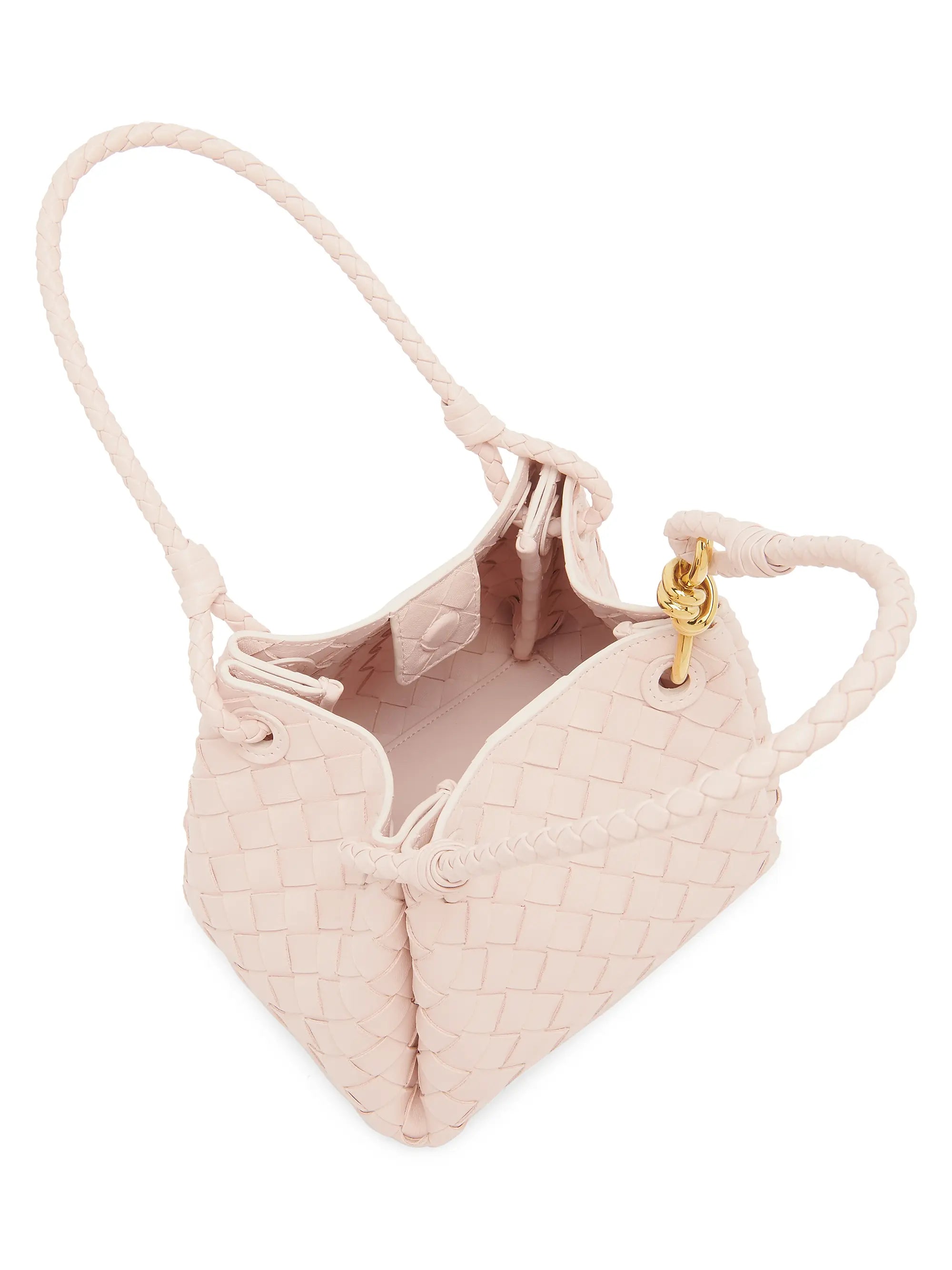 Bottega Veneta Andiamo Intrecciato Leather Crossbody Bag