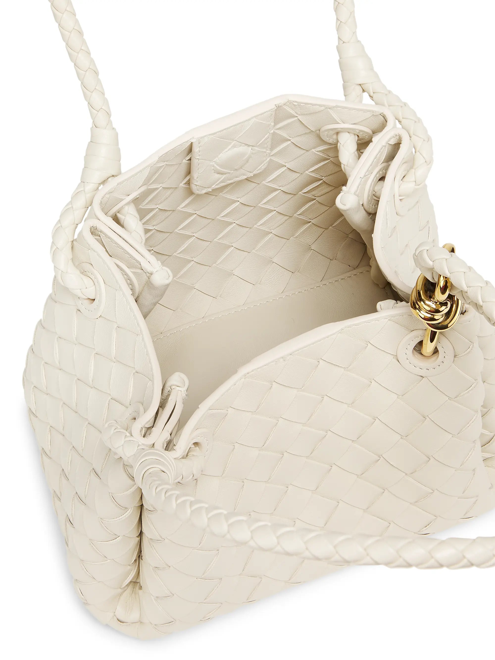 Bottega Veneta Andiamo Intrecciato Leather Crossbody Bag