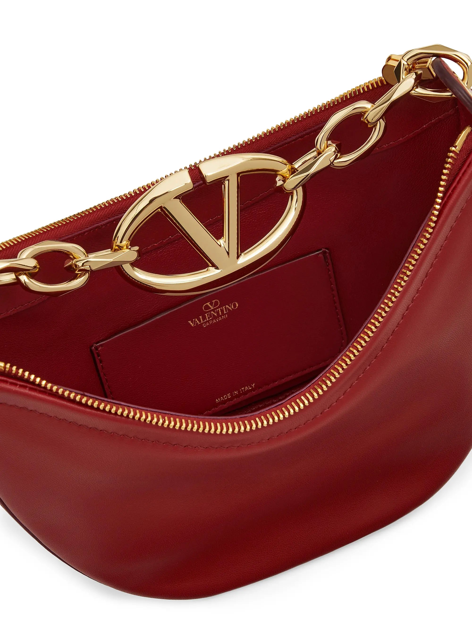 Valentino Garavani VLogo Moon Mini Hobo Bag in Nappa Leather