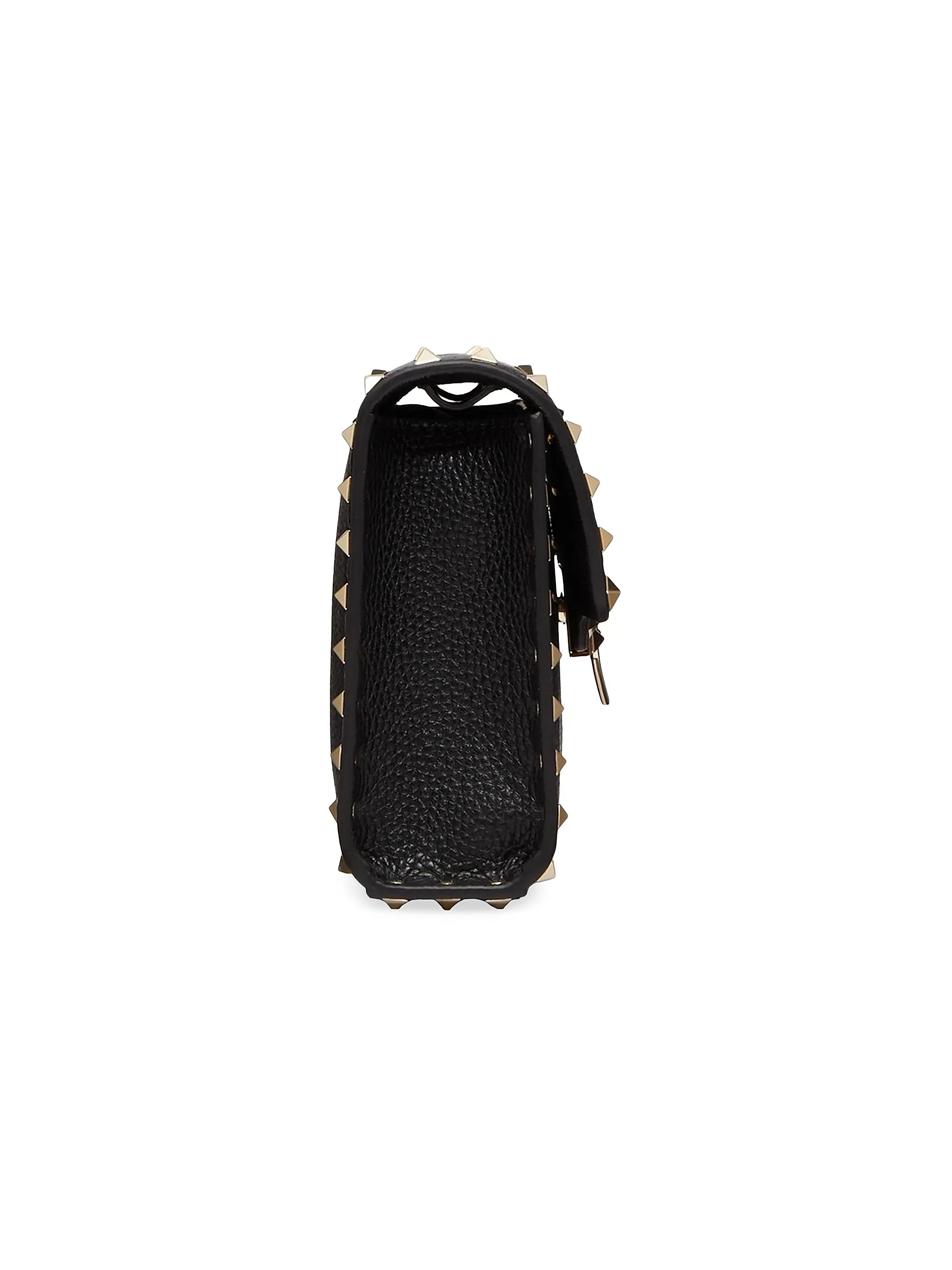Valentino Garavani Small Rockstud Grainy Calfskin Crossbody Bag