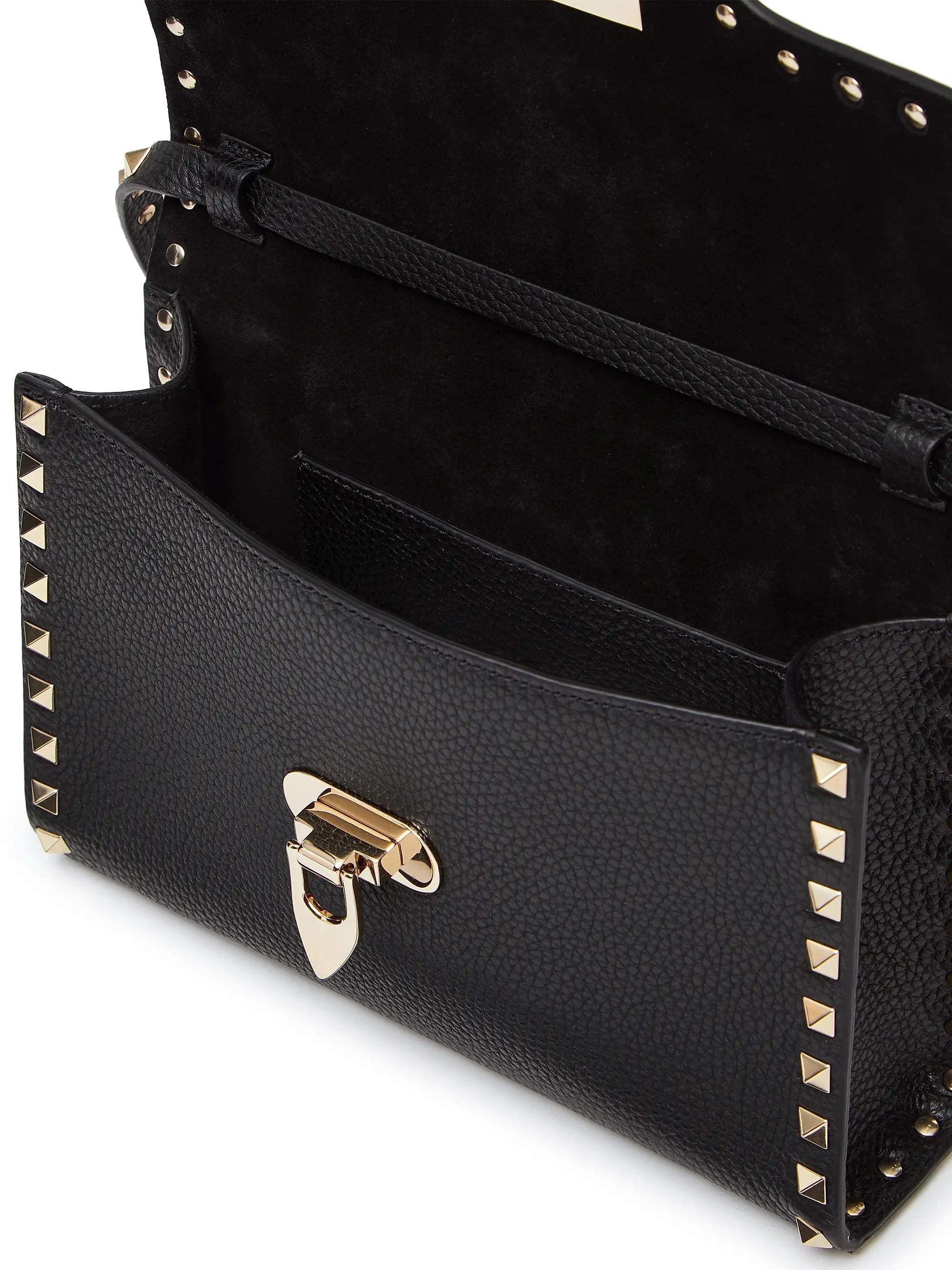 Valentino Garavani Small Rockstud Grainy Calfskin Crossbody Bag