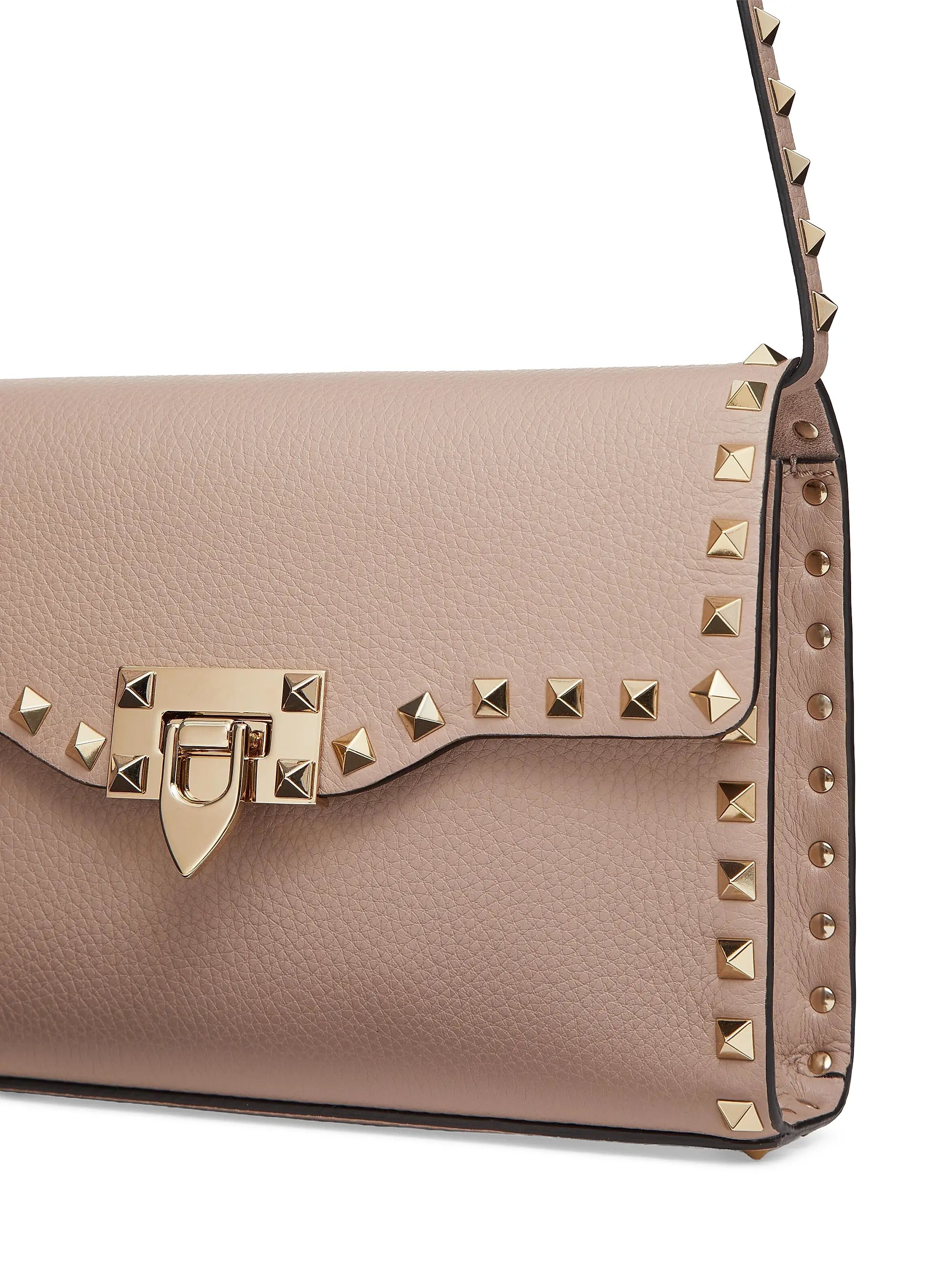 Valentino Garavani Small Rockstud Grainy Calfskin Crossbody Bag