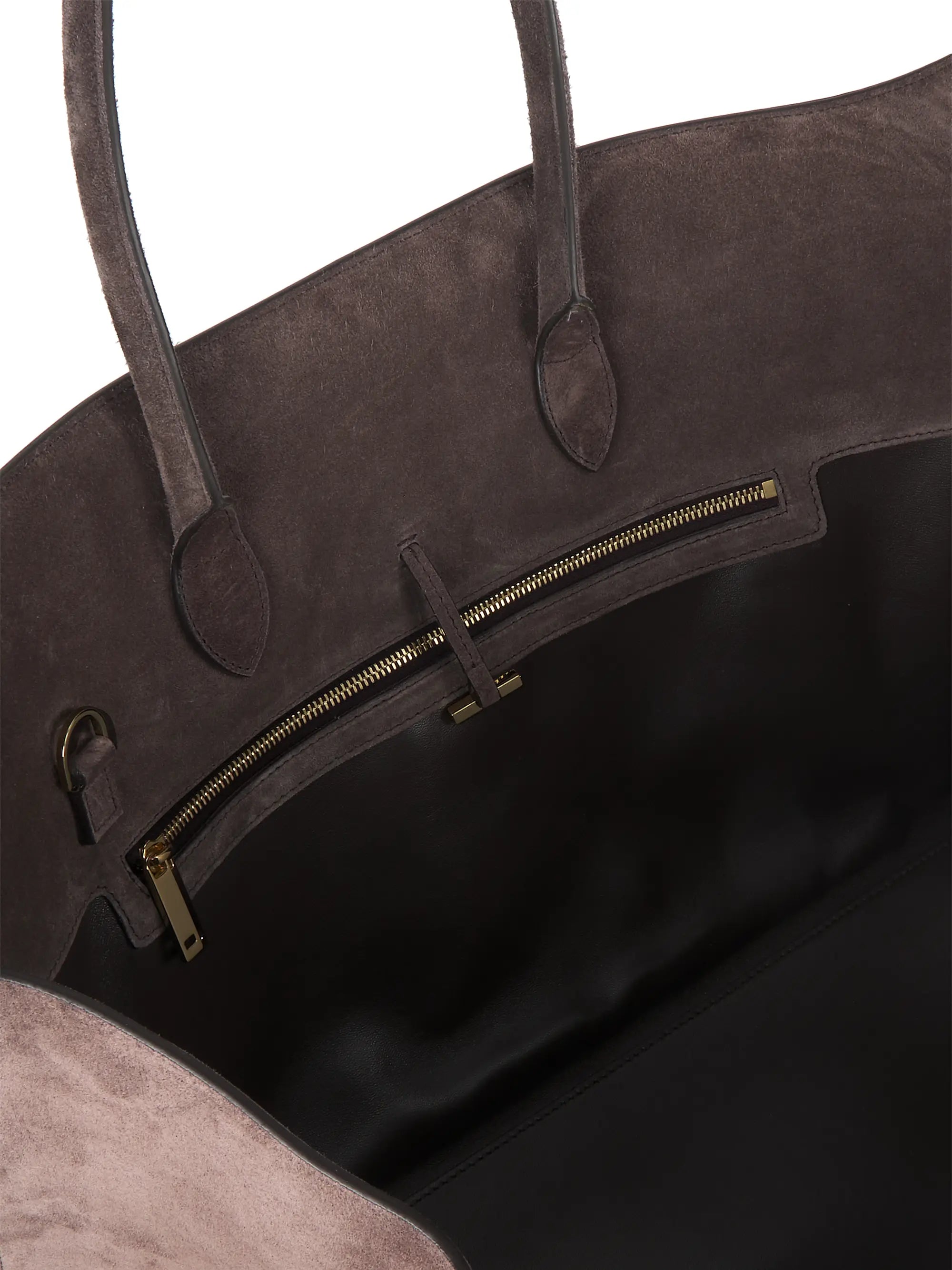 FERRAGAMO Large Hug Suede Top Handle Bag