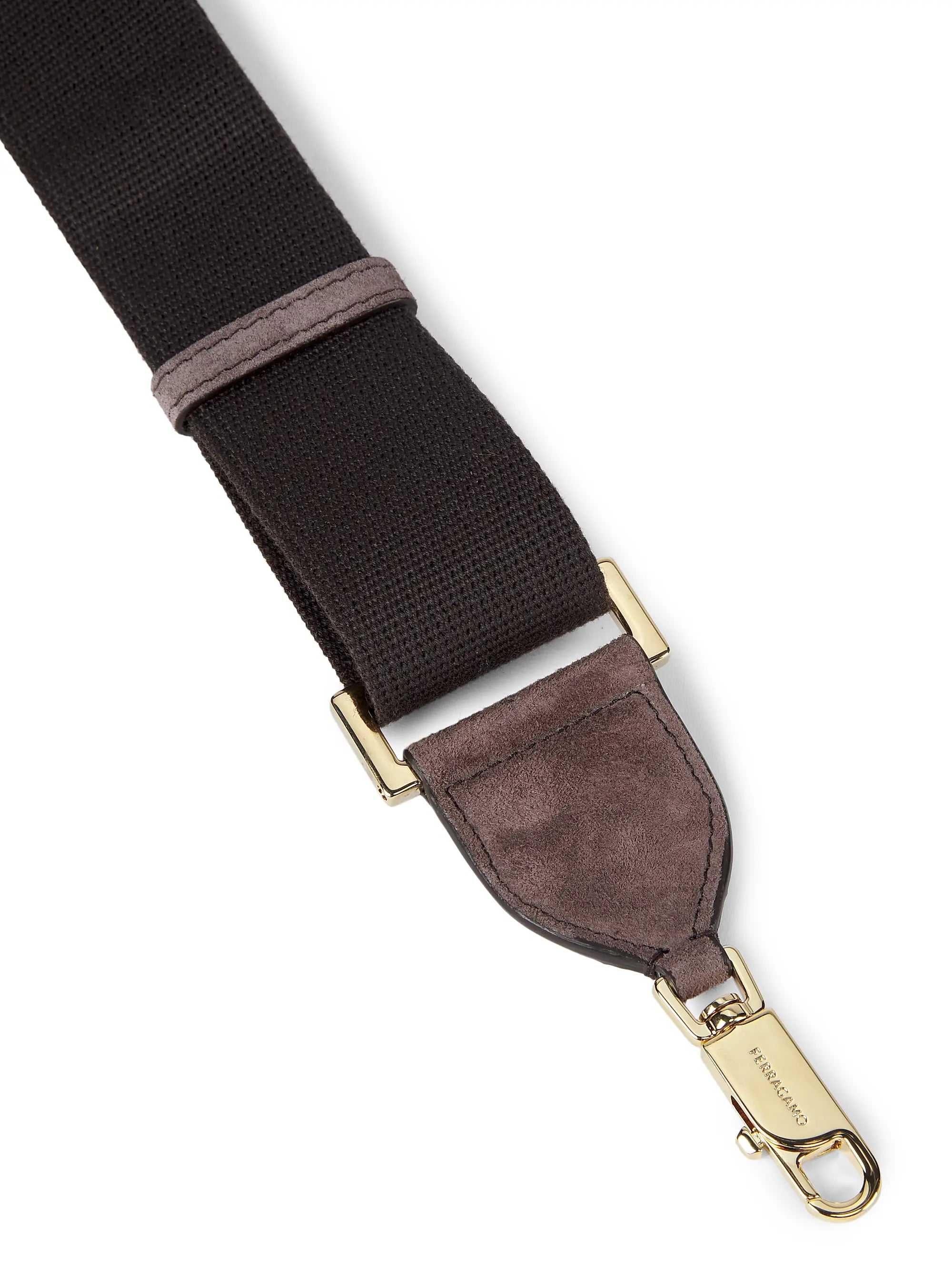 FERRAGAMO Large Hug Suede Top Handle Bag