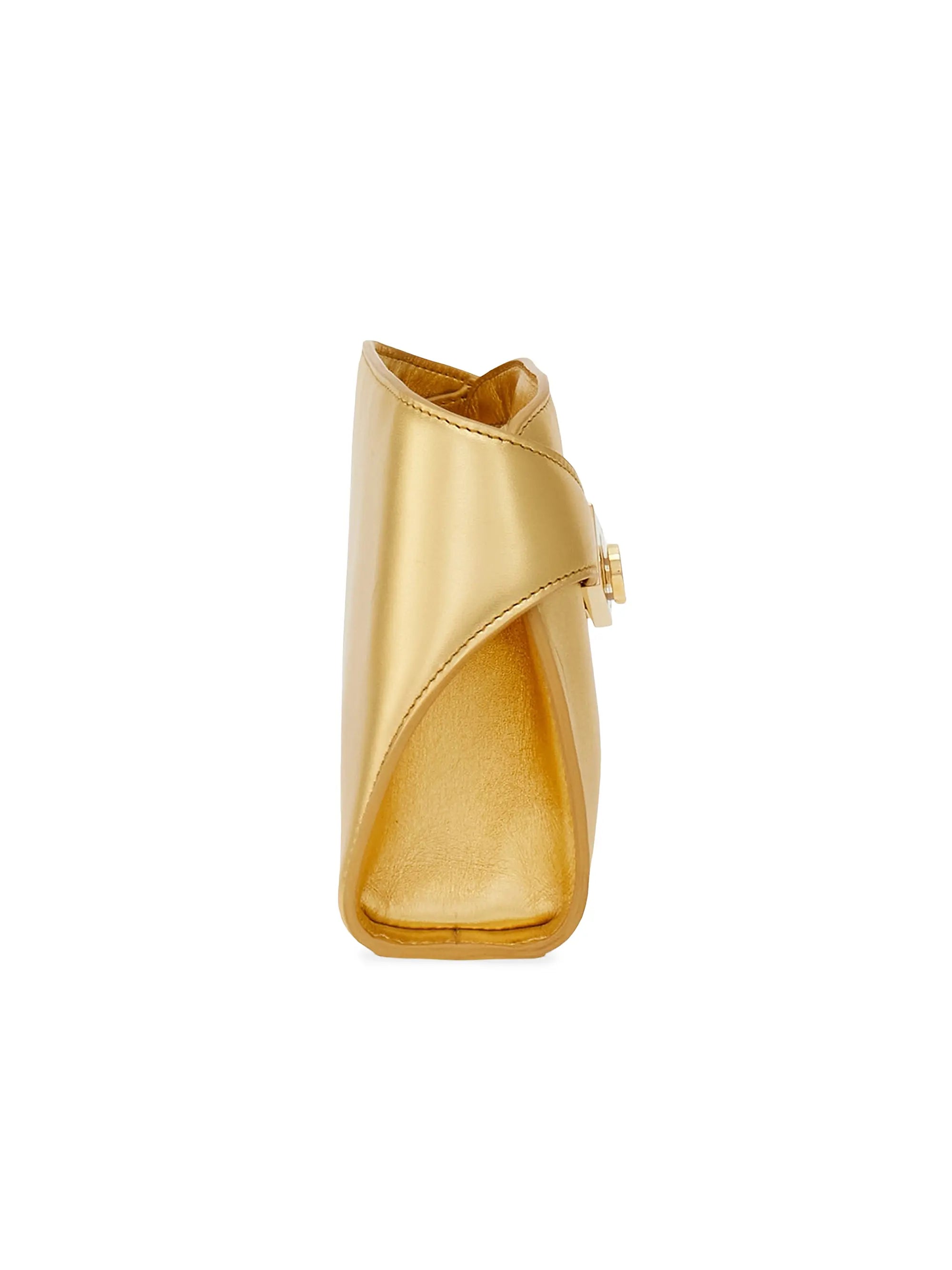 FERRAGAMO Hug Metallic Leather Crossbody Bag