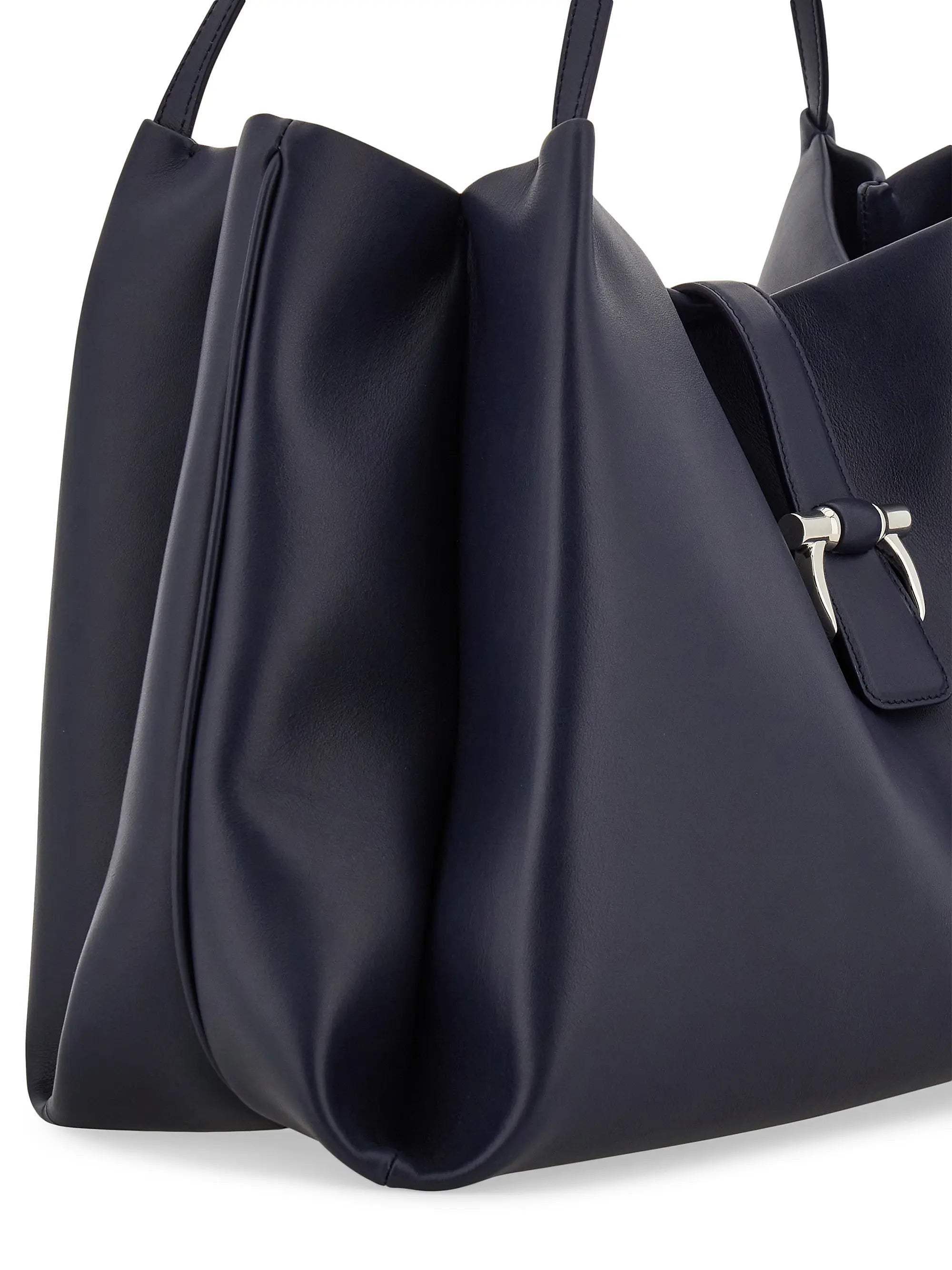 FERRAGAMO Medium New Line Leather Tote Bag