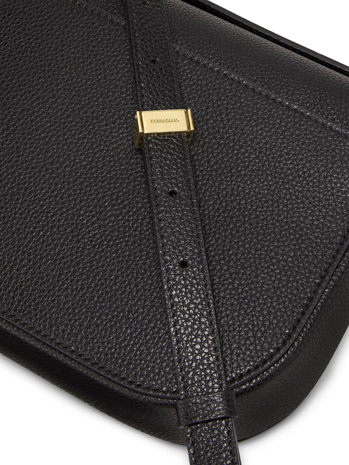 FERRAGAMO Small Double Gancio Saddle Bag