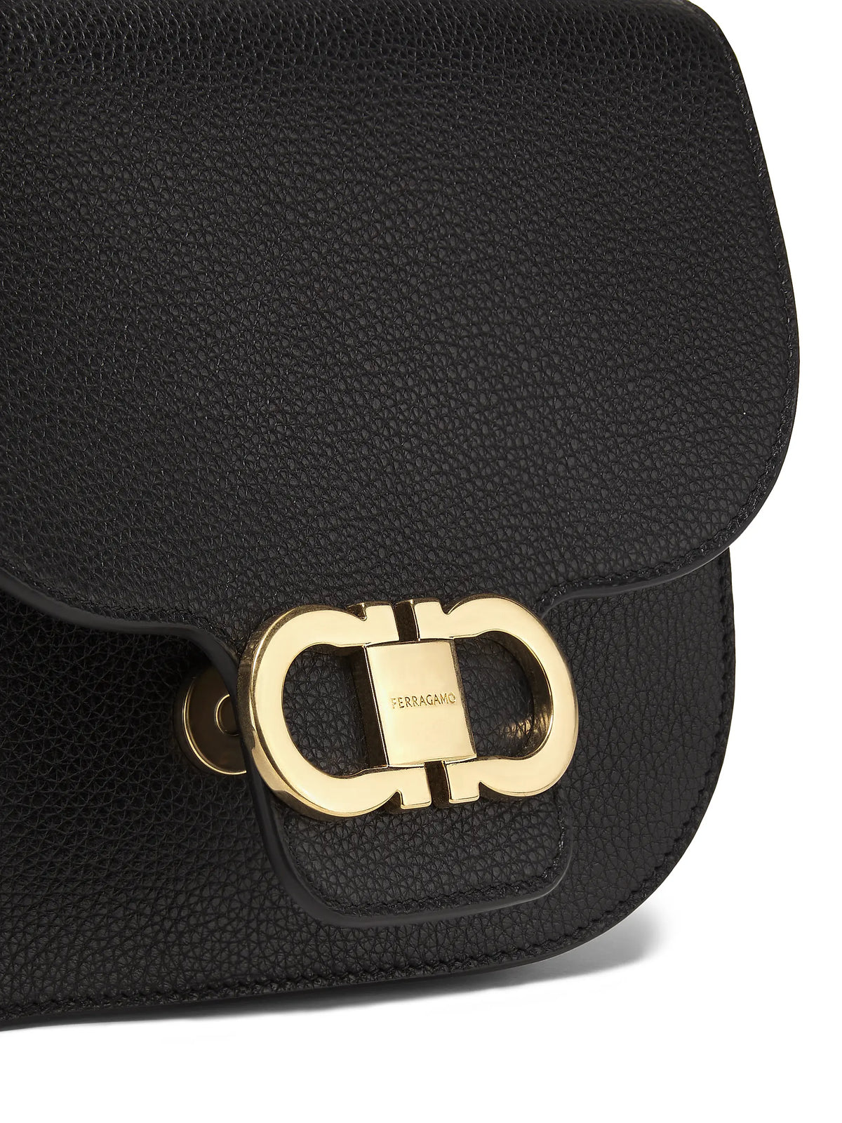 FERRAGAMO Small Double Gancio Saddle Bag