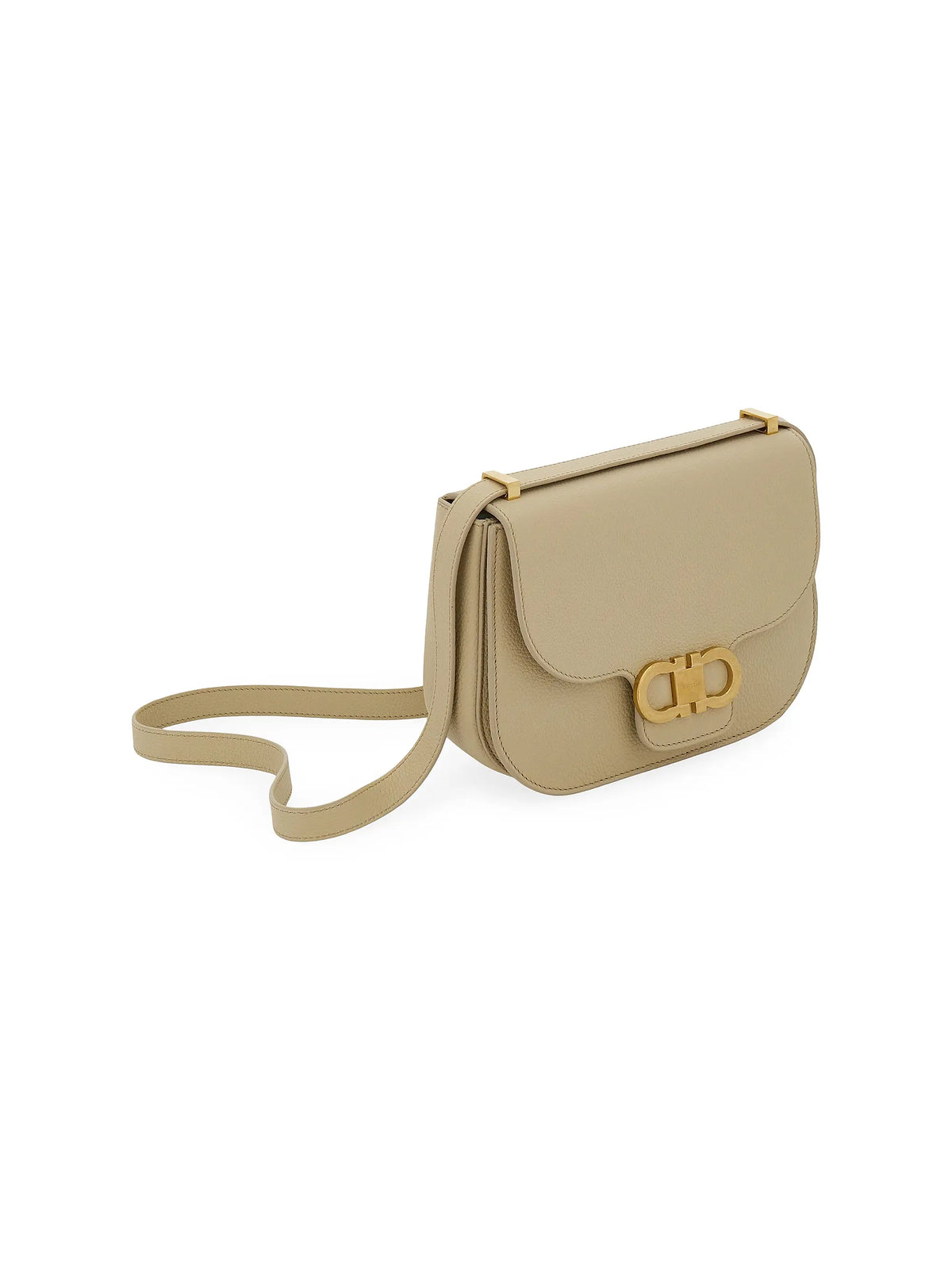 FERRAGAMO Small Double Gancio Saddle Bag