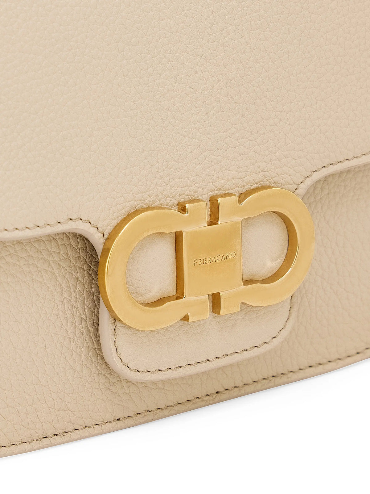 FERRAGAMO Small Double Gancio Saddle Bag