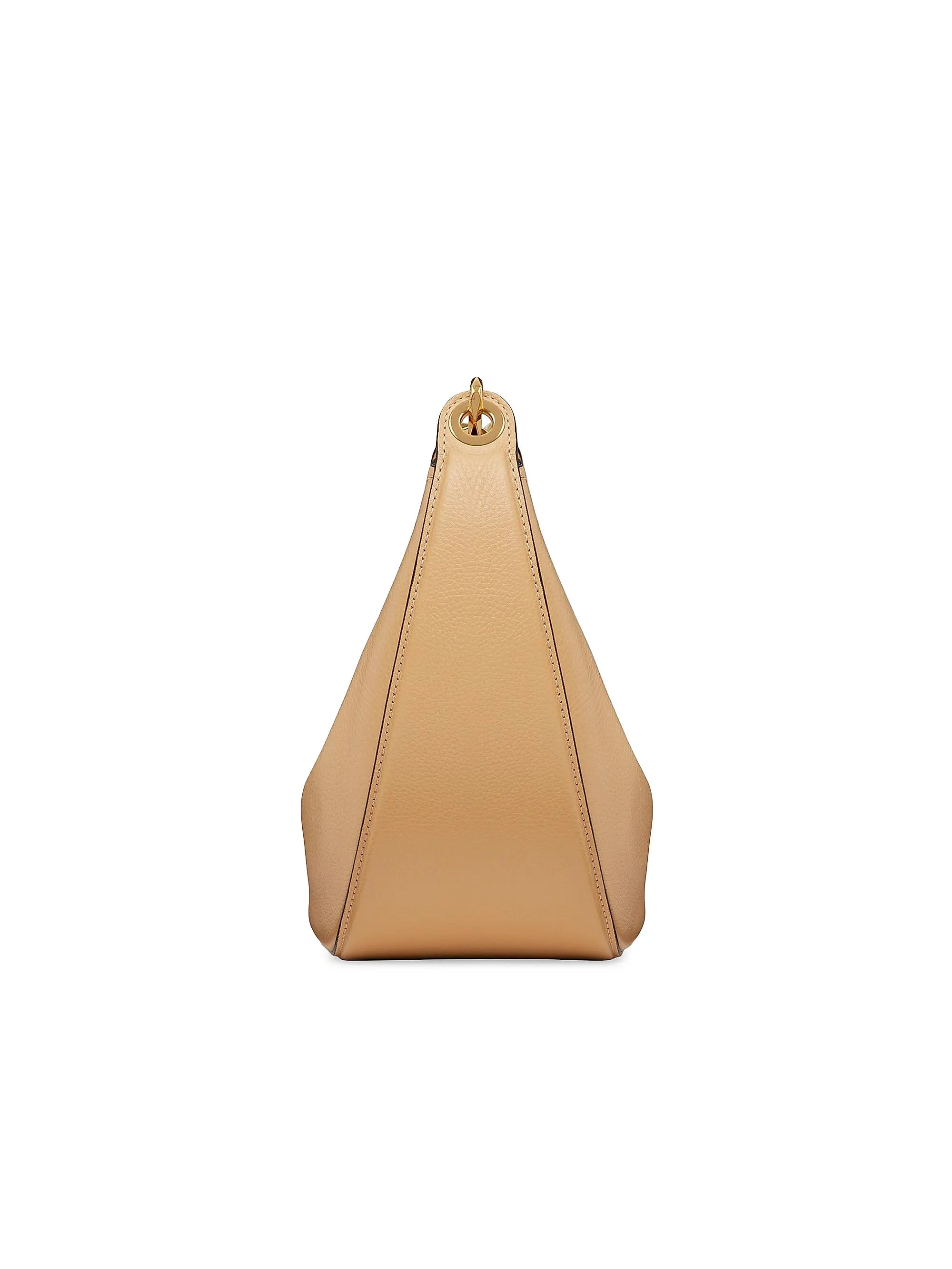 Valentino Garavani Small VLogo Moon Hobo Bag in Grainy Calfskin