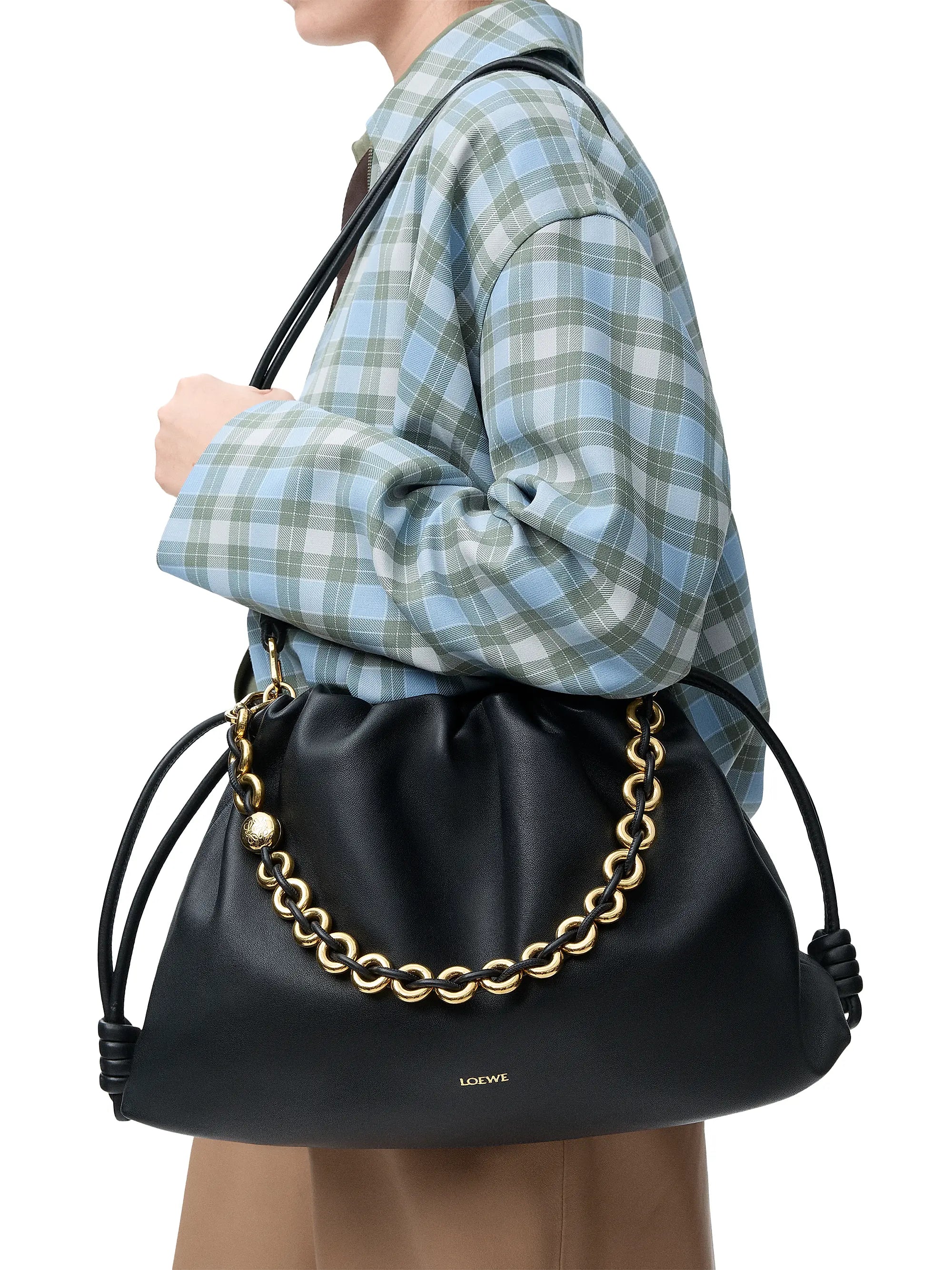 LOEWE Large Flamenco Leather Shoulder Bag