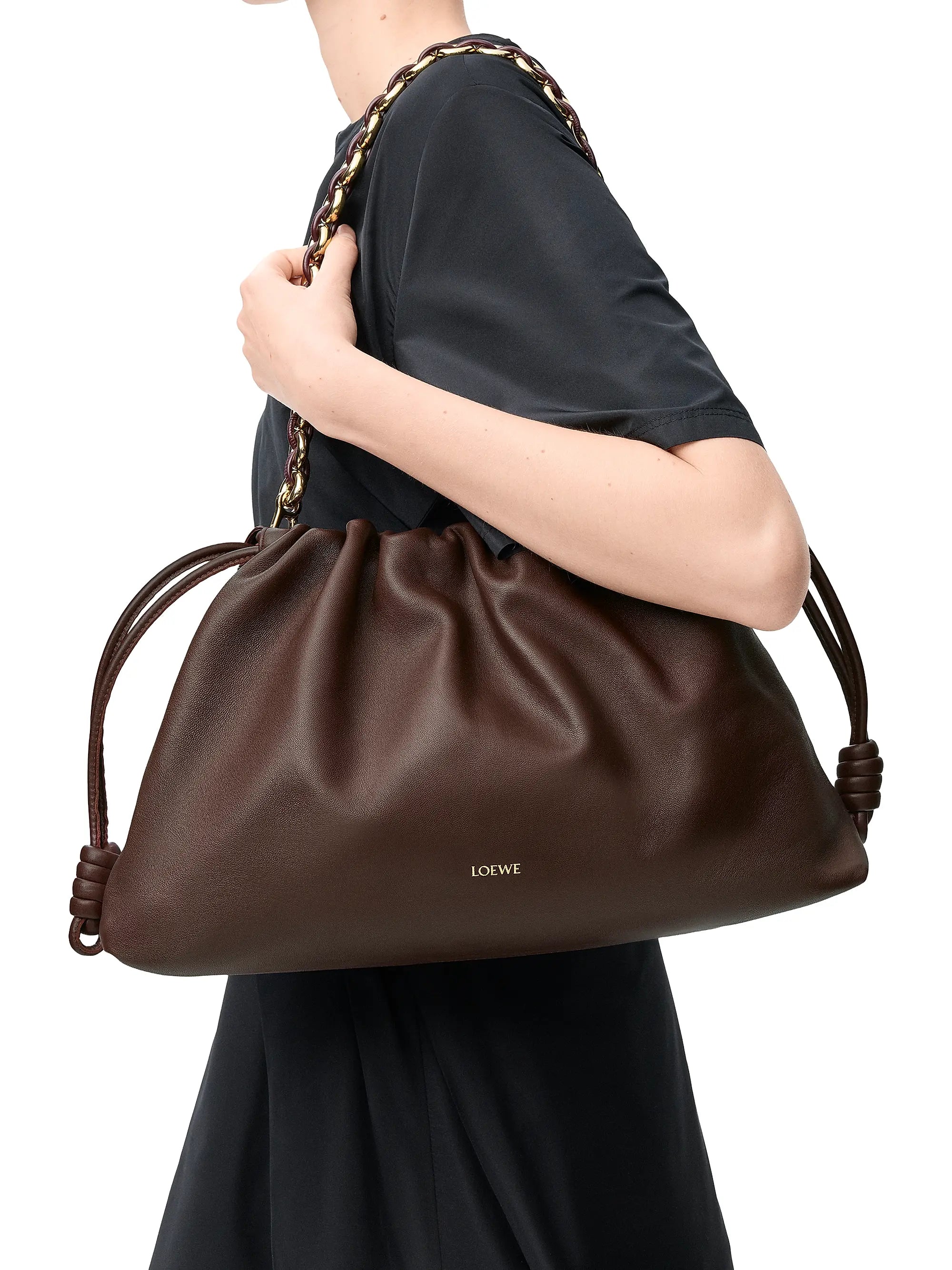 LOEWE Large Flamenco Leather Shoulder Bag