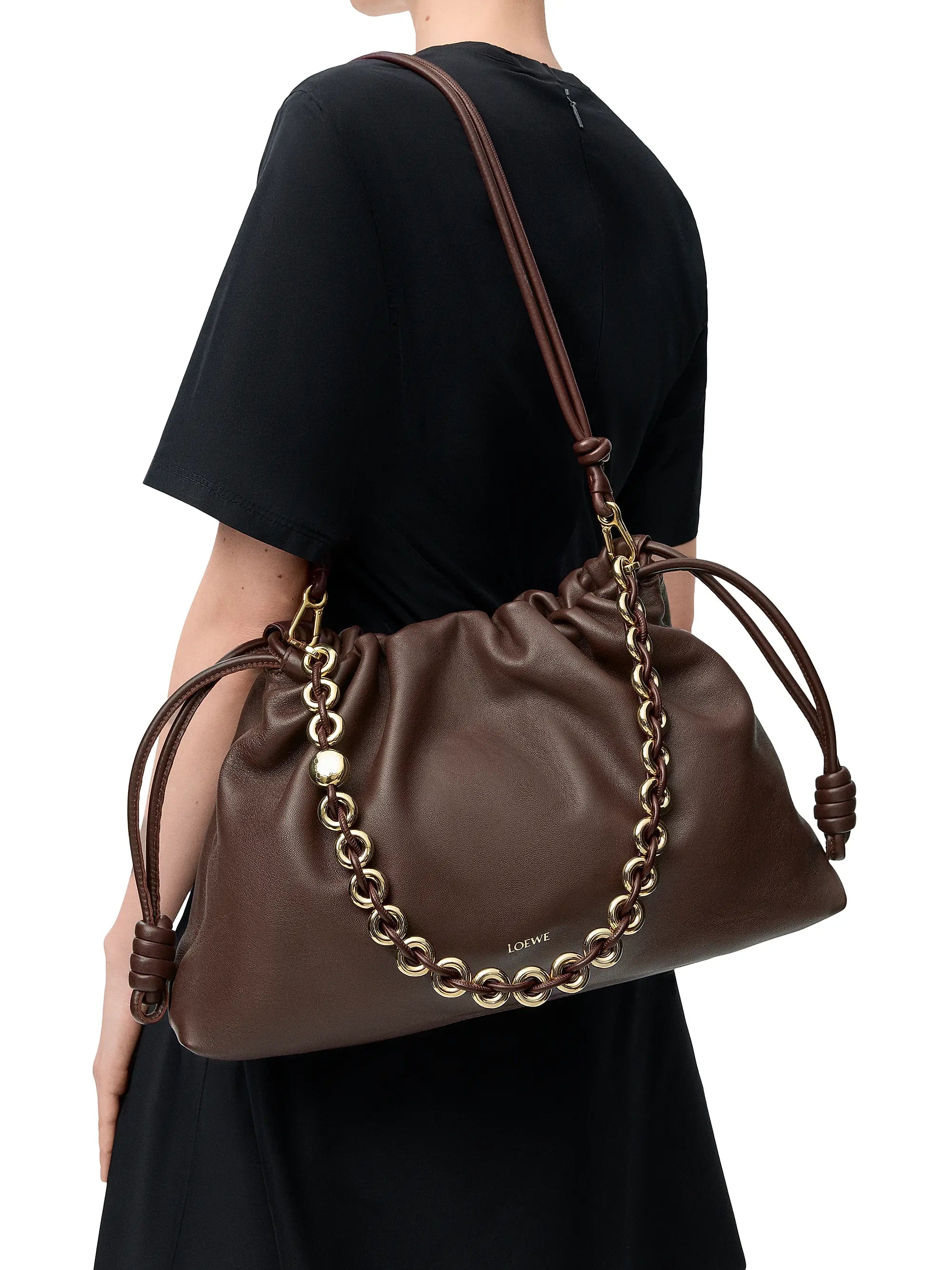 LOEWE Large Flamenco Leather Shoulder Bag