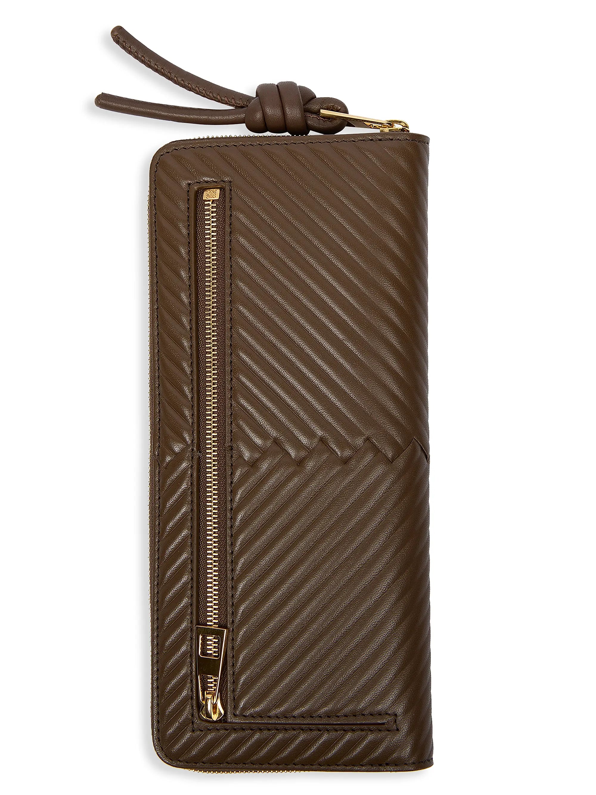 LOEWE Knot Diamond Slim Zip-Around Wallet