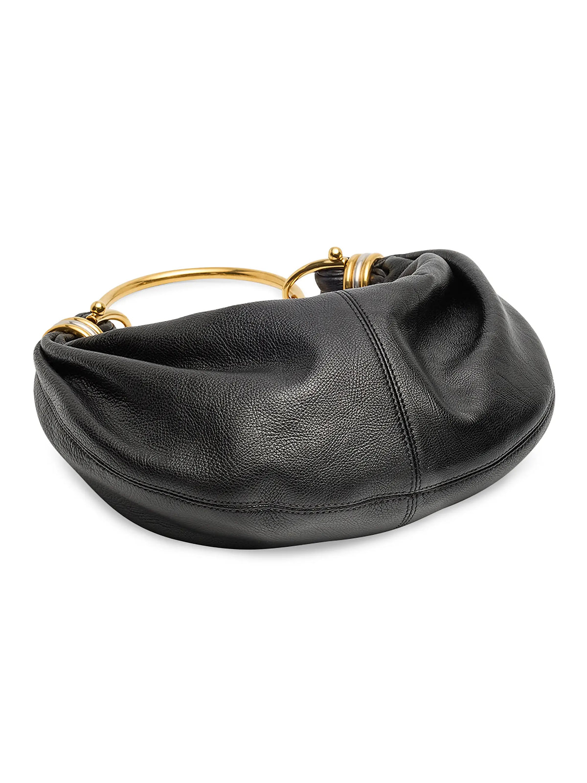 Chloé Small Bracelet Grained Leather Hobo Bag