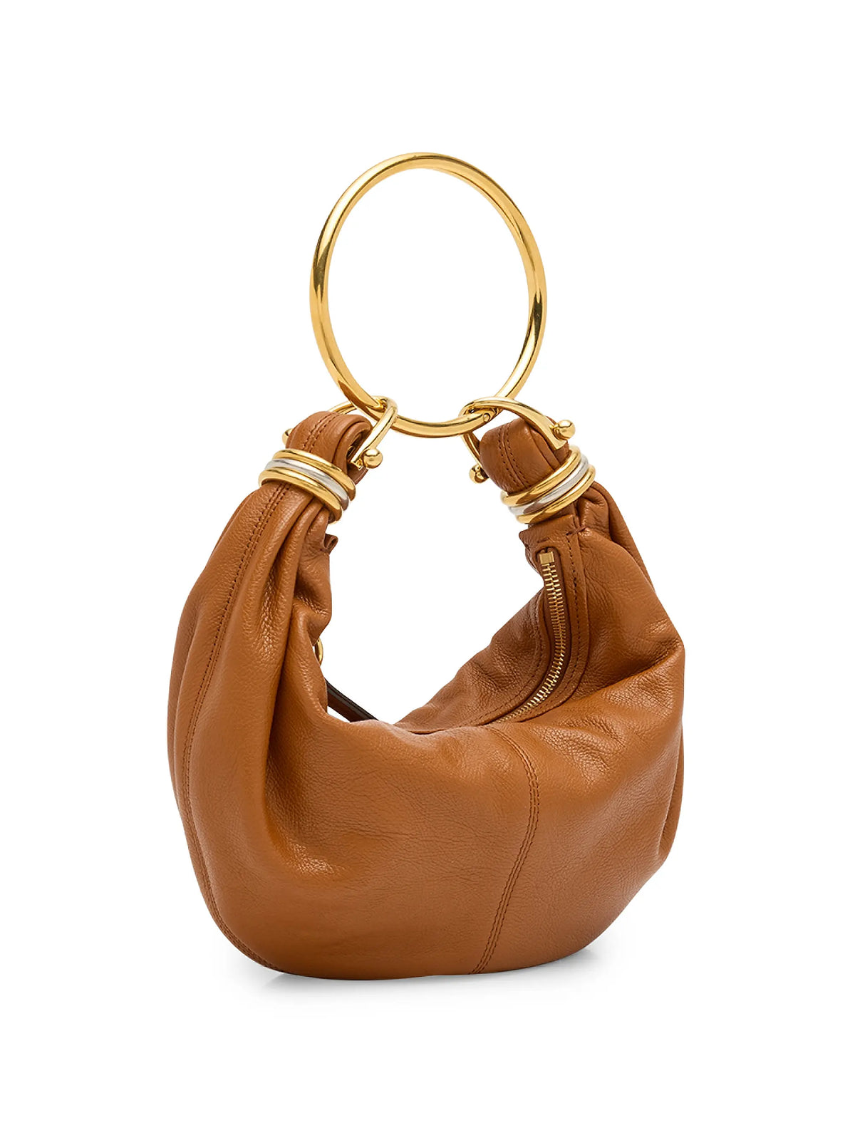 Chloé Small Bracelet Grained Leather Hobo Bag