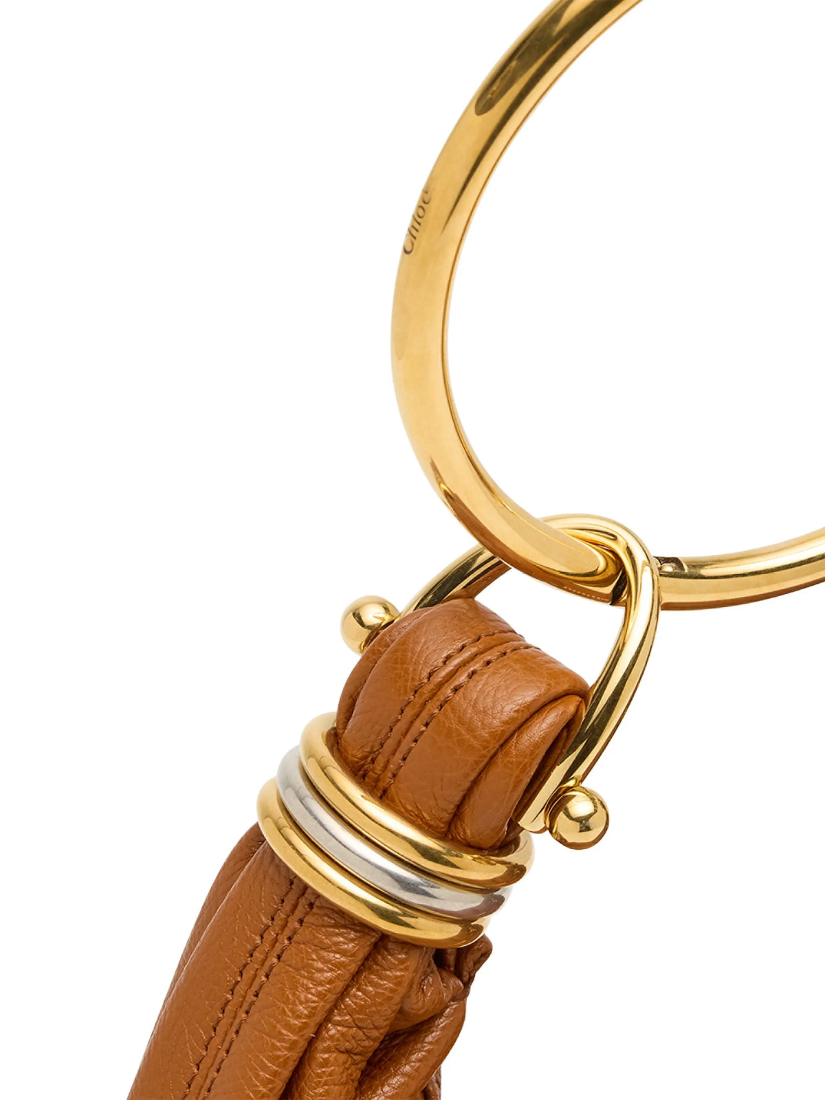 Chloé Small Bracelet Grained Leather Hobo Bag