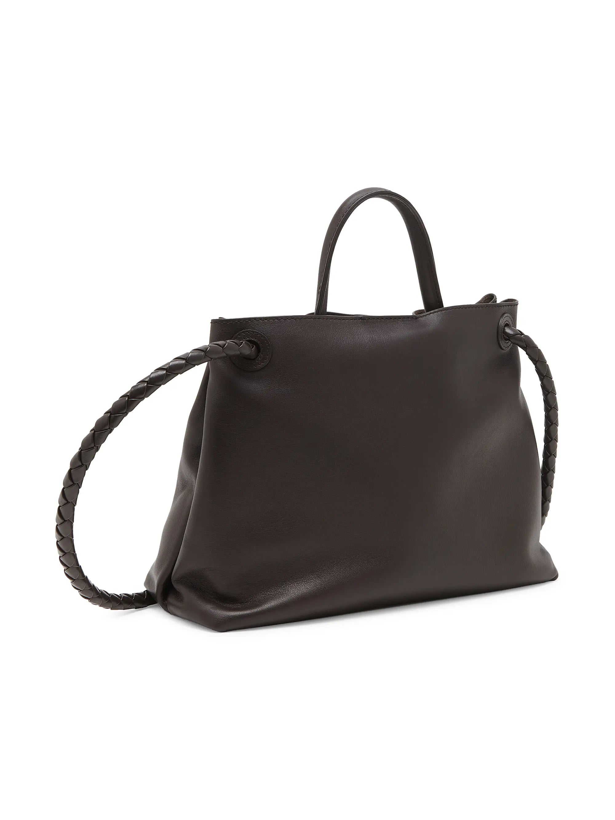 Bottega Veneta Medium Andiamo Leather Top Handle Bag