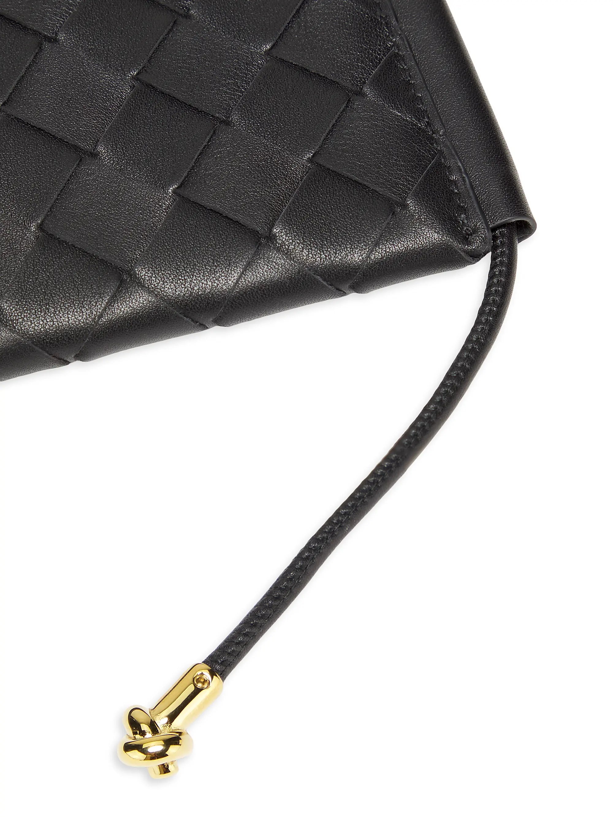 Bottega Veneta Intrecciato Leather Envelope Wallet-On-Chain Bag