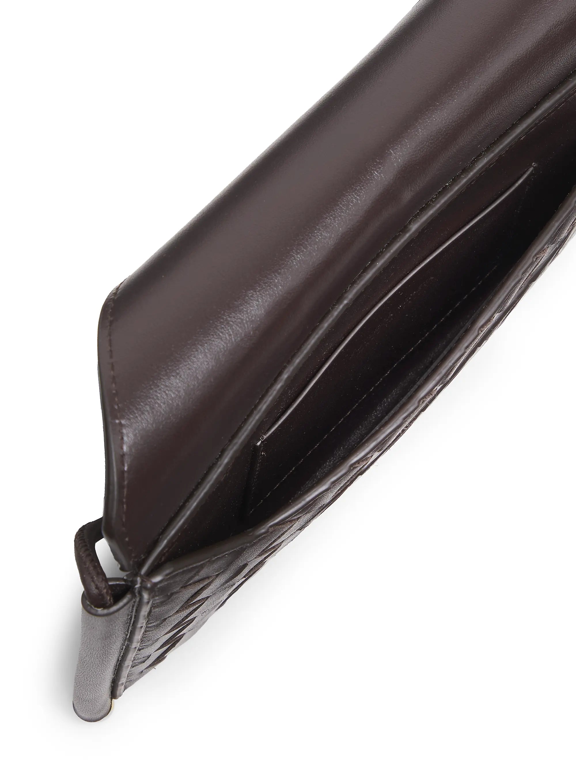 Bottega Veneta Intrecciato Leather Envelope Wallet-On-Chain Bag