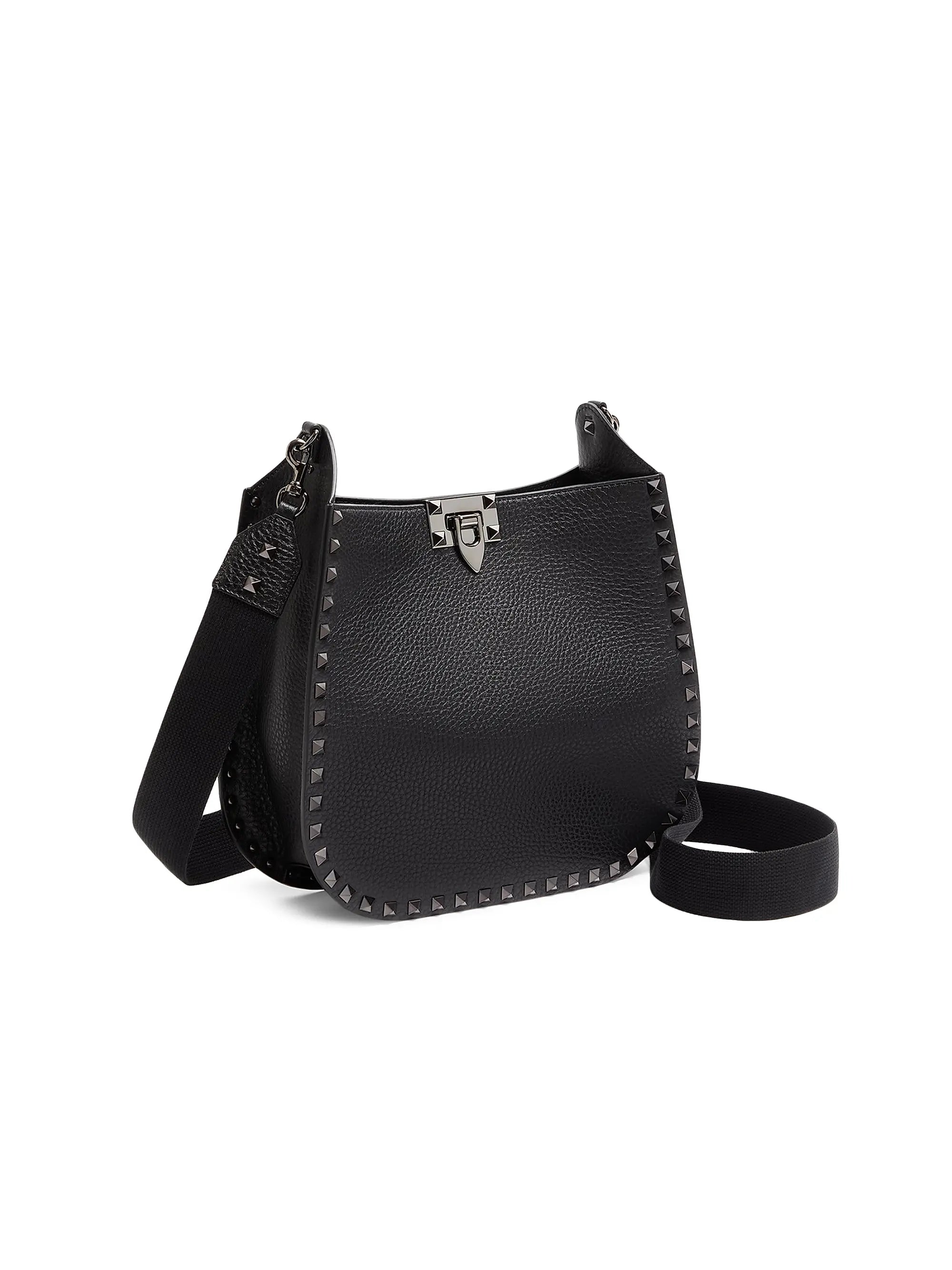 Valentino Garavani Rockstud Grainy Calfskin Shoulder Bag