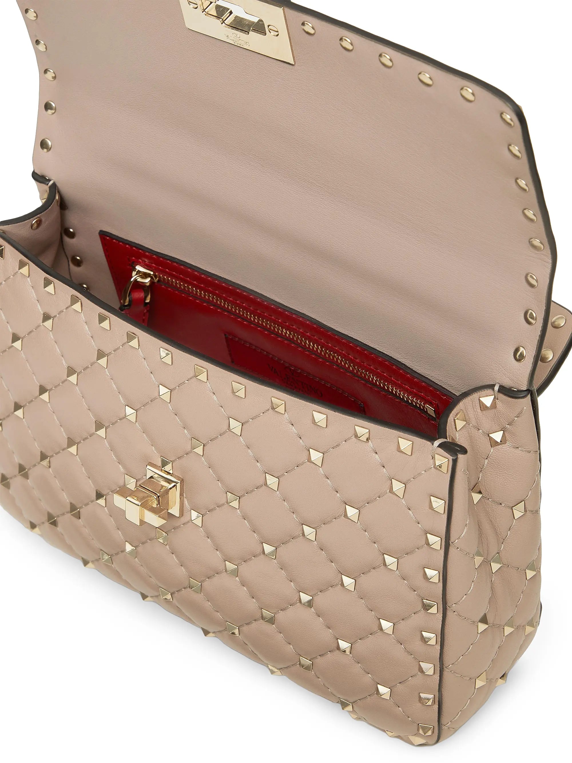 Valentino Garavani Medium Nappa Rockstud Spike Shoulder Bag