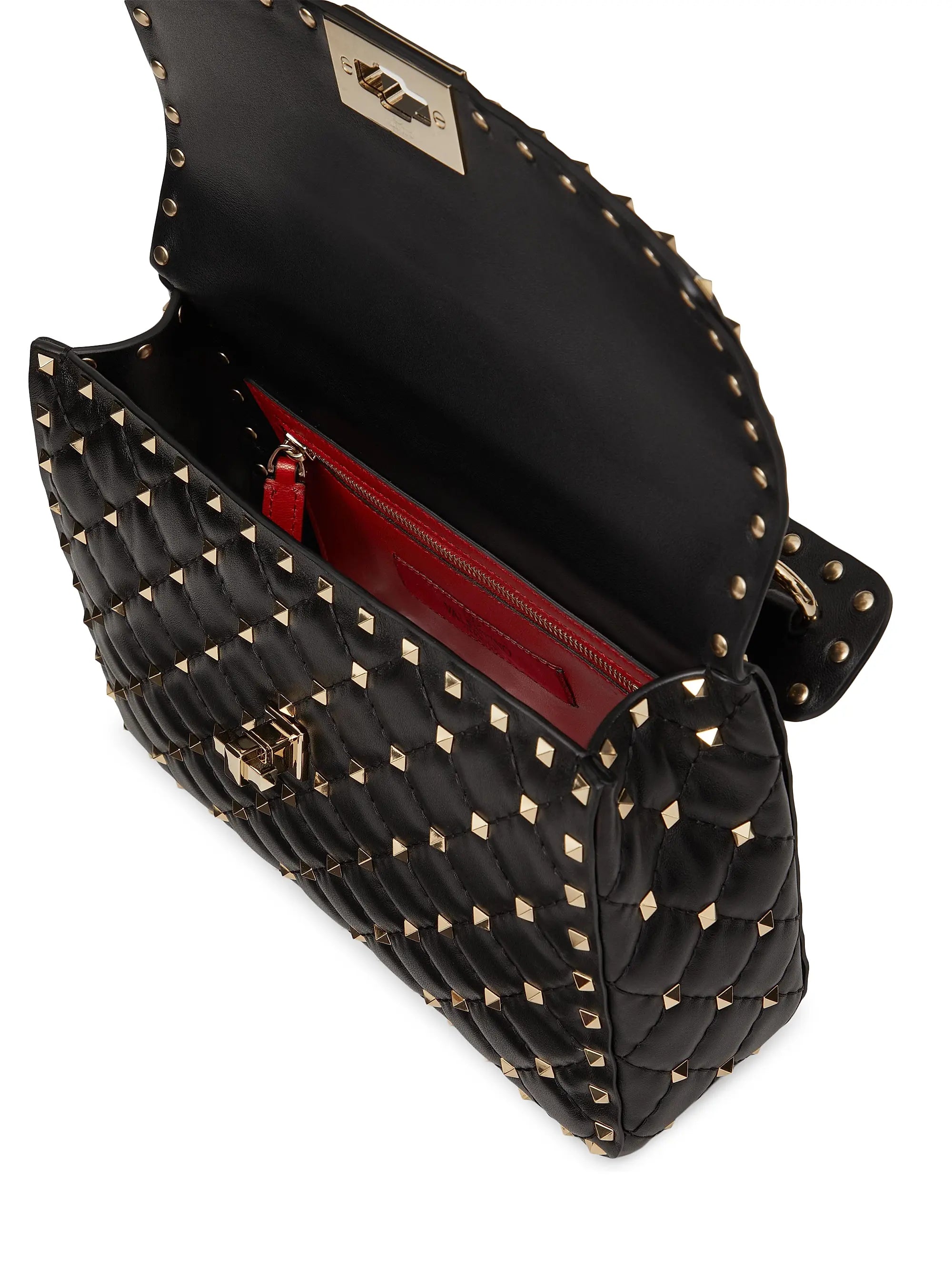Valentino Garavani Medium Nappa Rockstud Spike Shoulder Bag