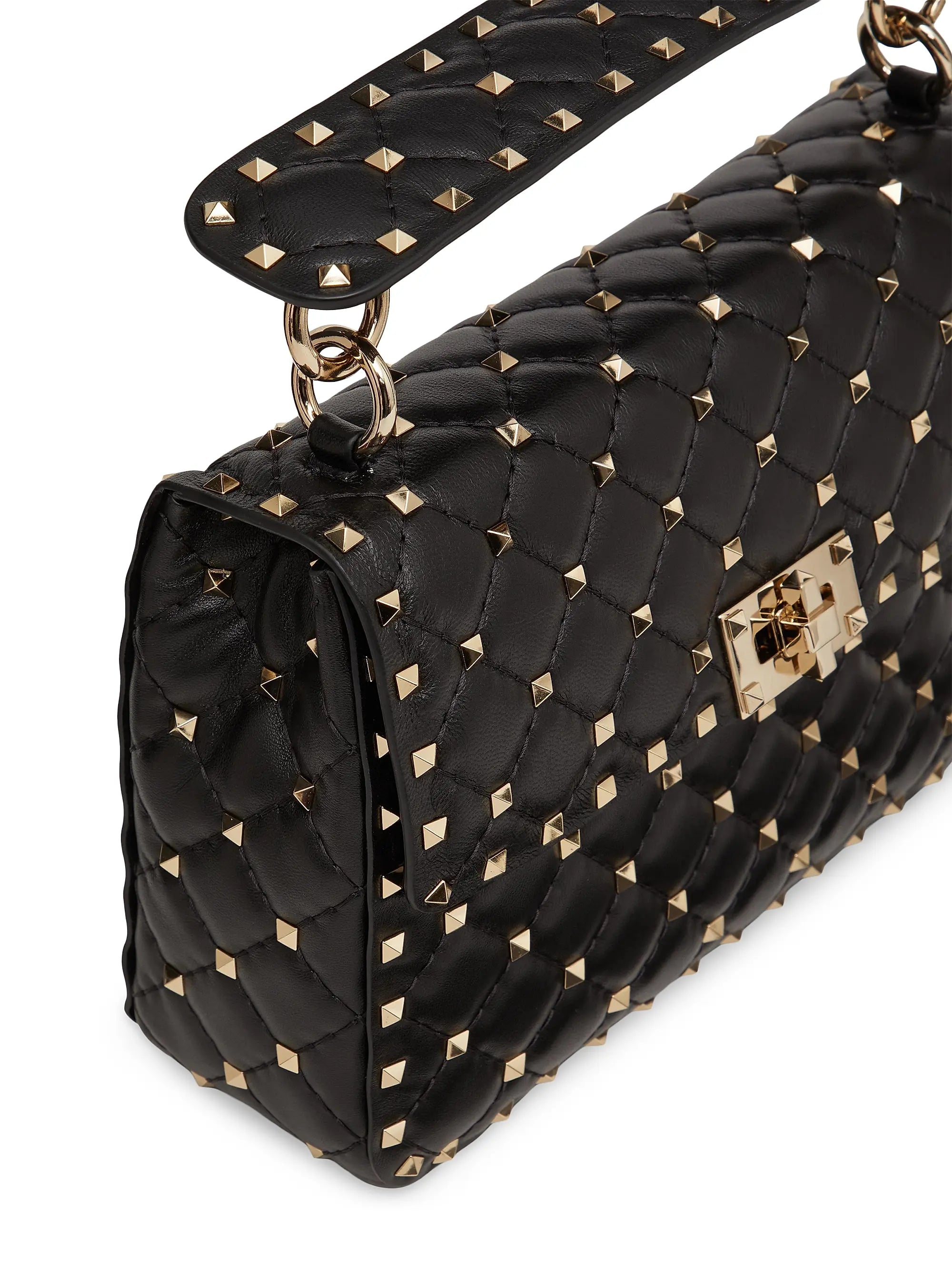 Valentino Garavani Medium Nappa Rockstud Spike Shoulder Bag