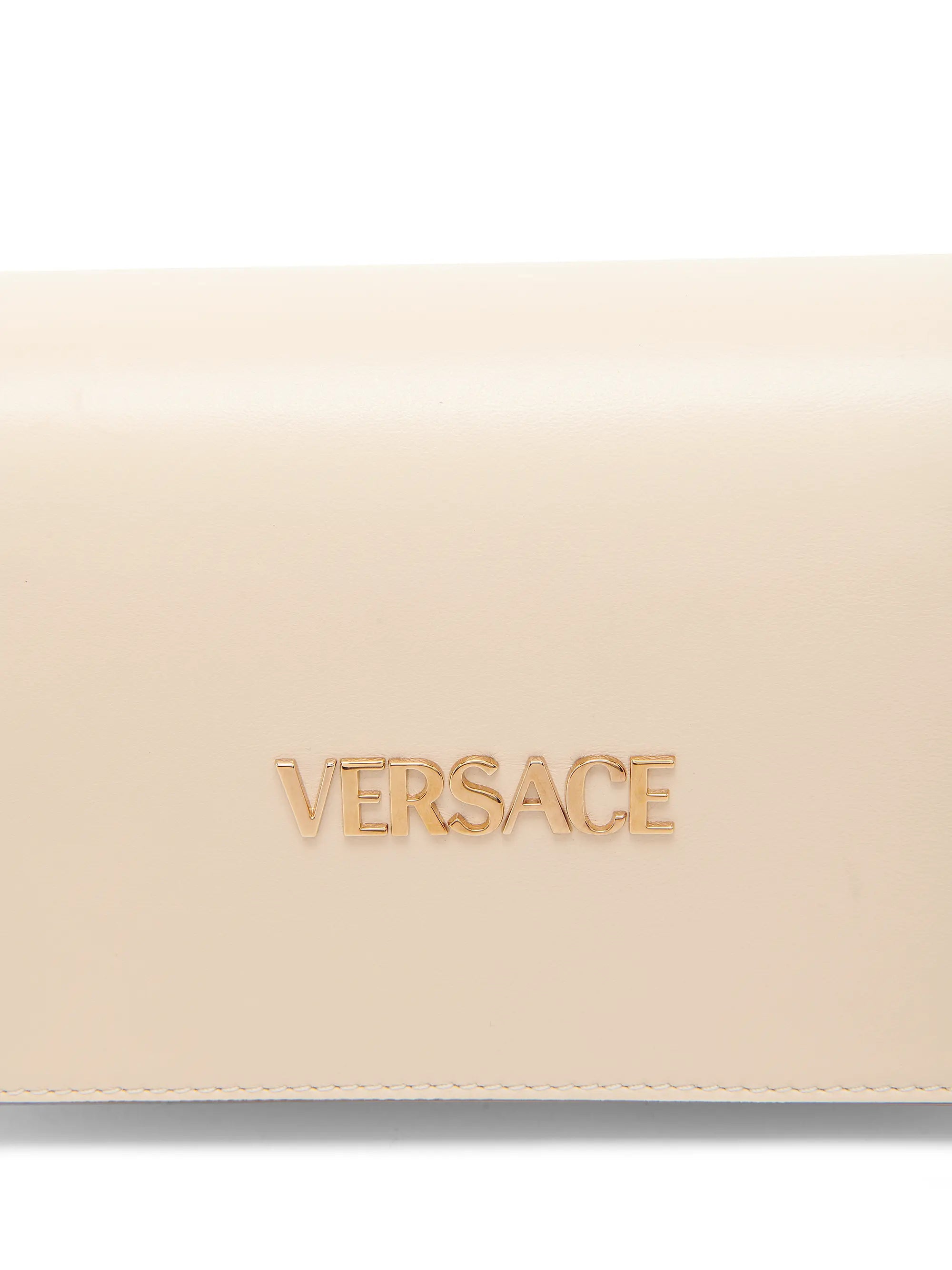 Versace Tag Mini Leather Shoulder Bag