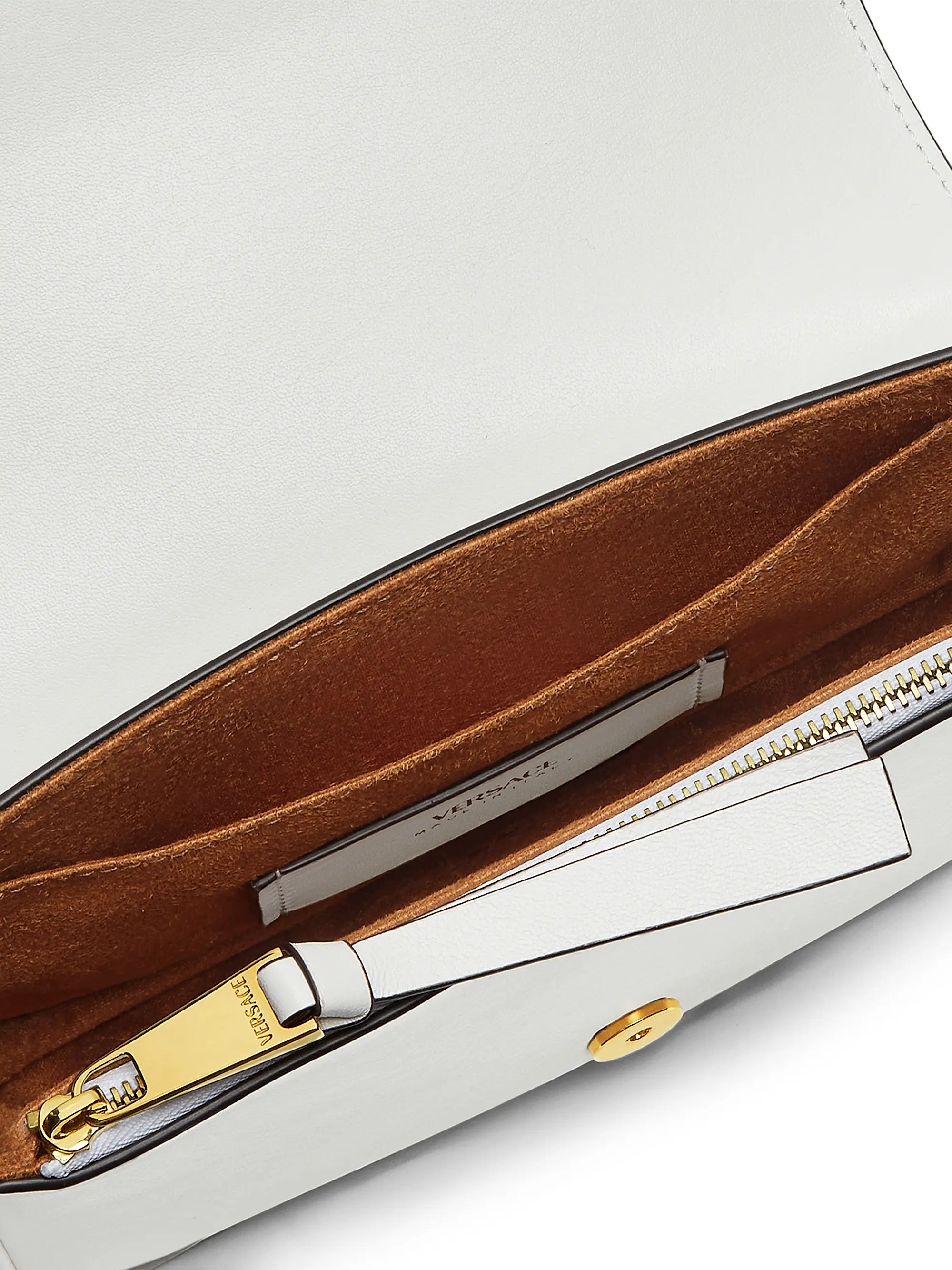 Versace Tag Mini Leather Shoulder Bag