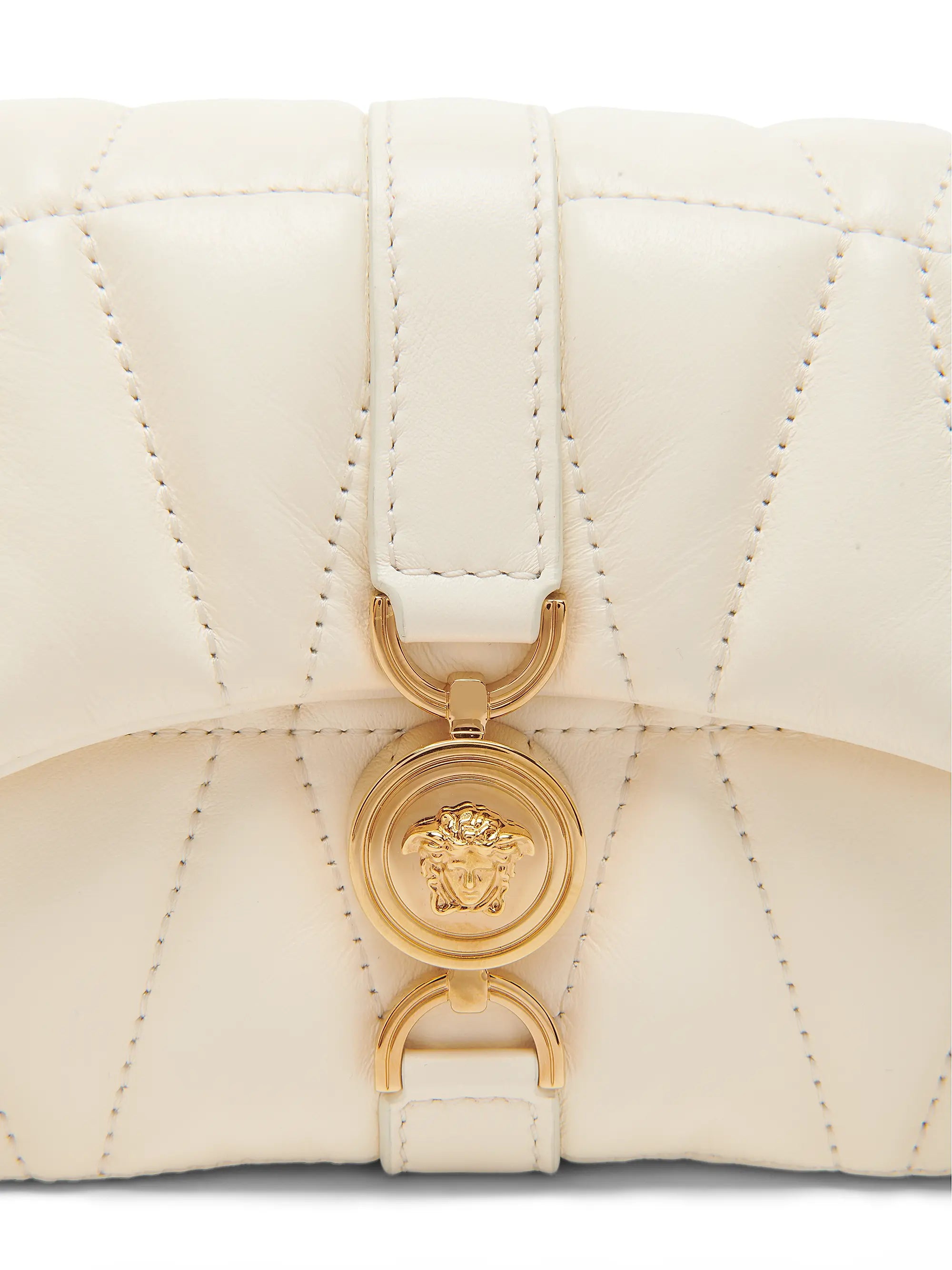 Versace Kleio Mini Quilted Leather Crossbody Bag