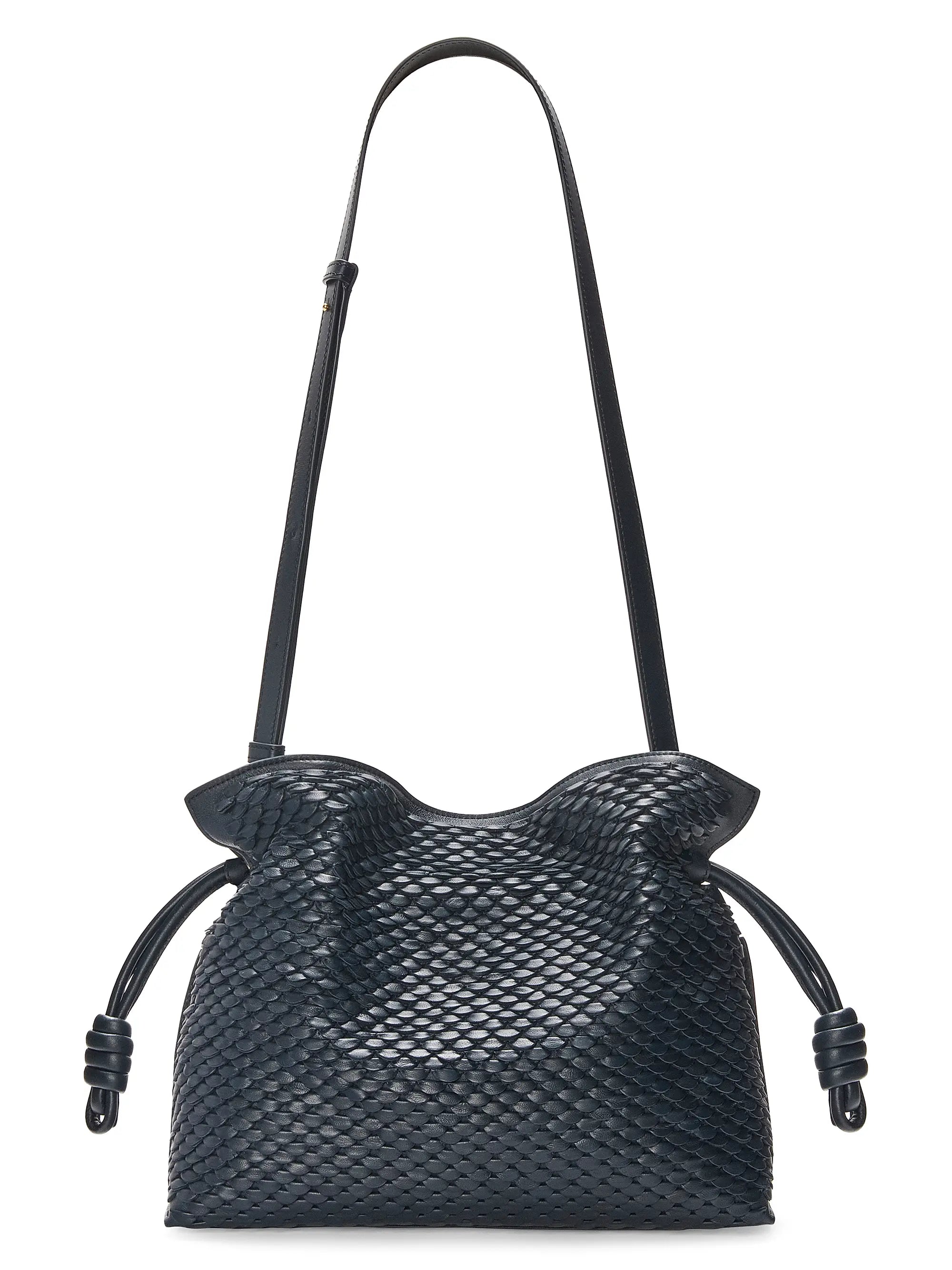 LOEWE Flamenco Scales Leather Clutch
