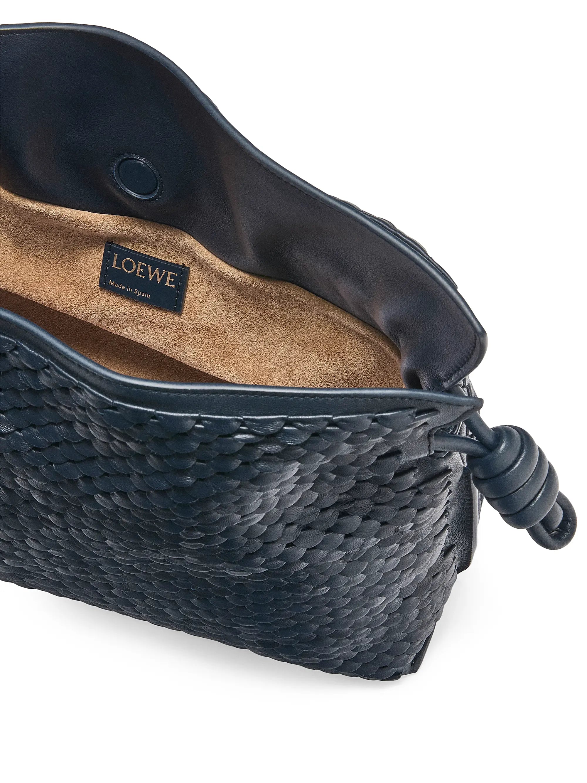 LOEWE Flamenco Scales Leather Clutch