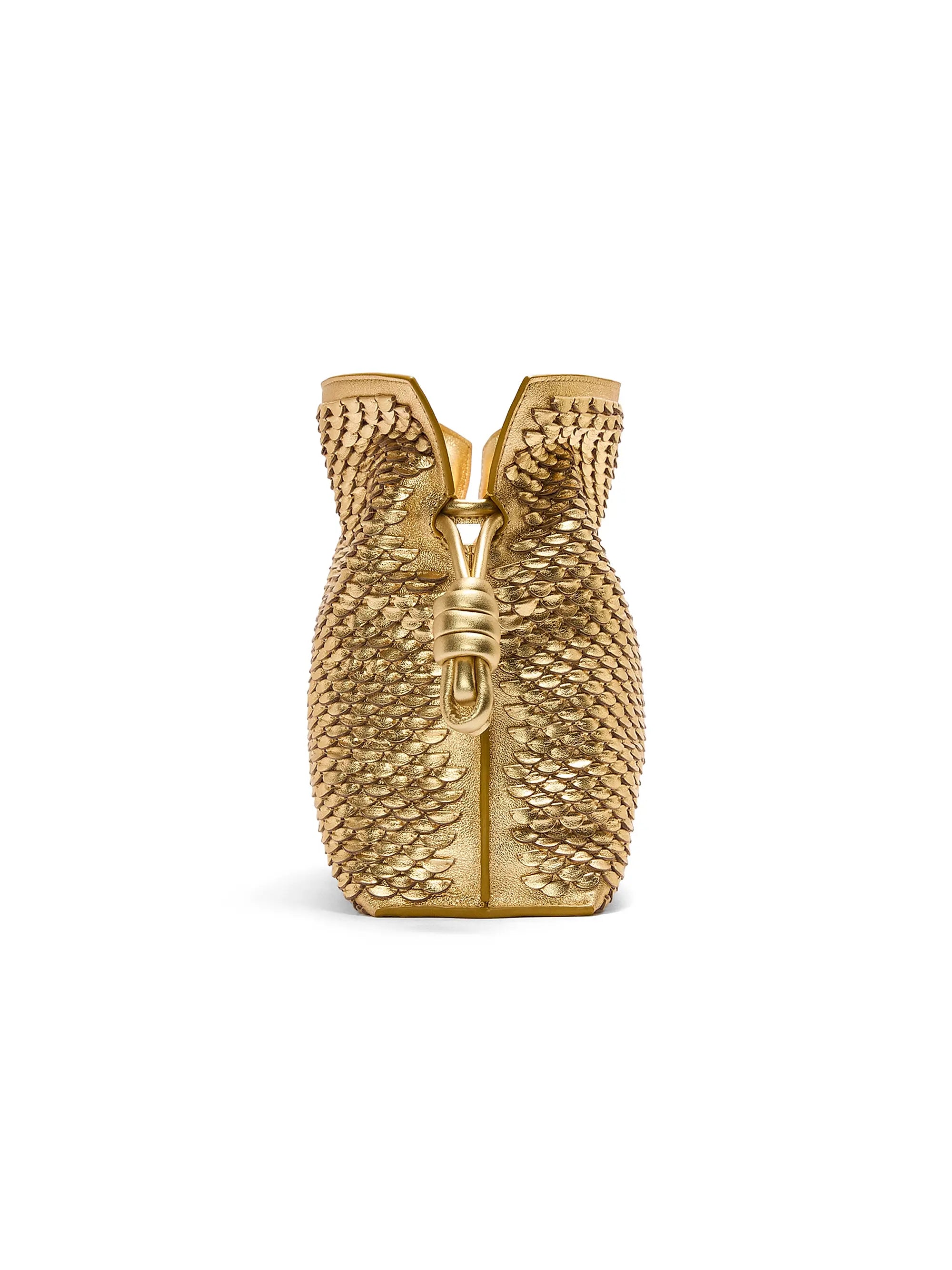 LOEWE Flamenco Scales Leather Clutch