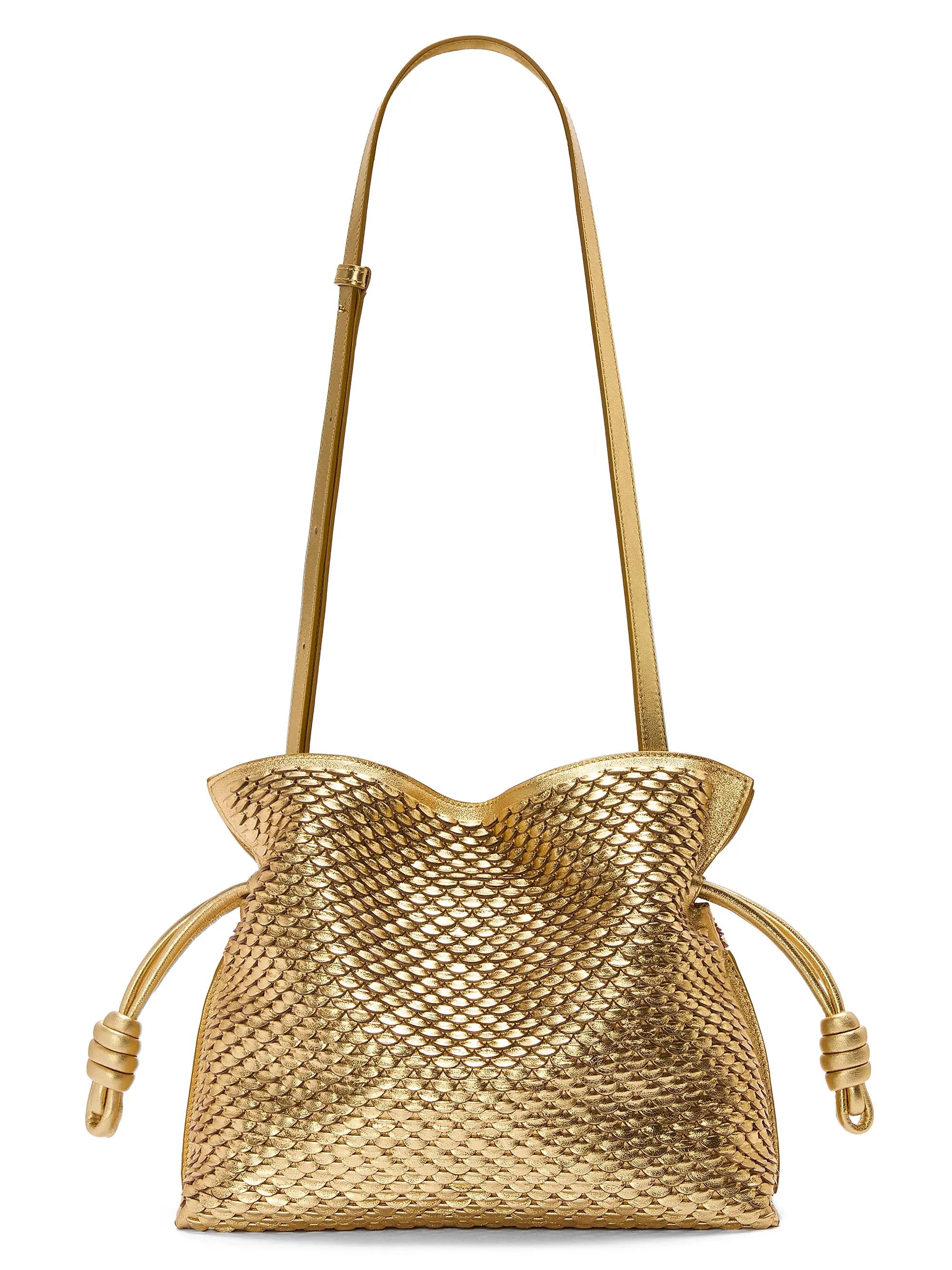LOEWE Flamenco Scales Leather Clutch