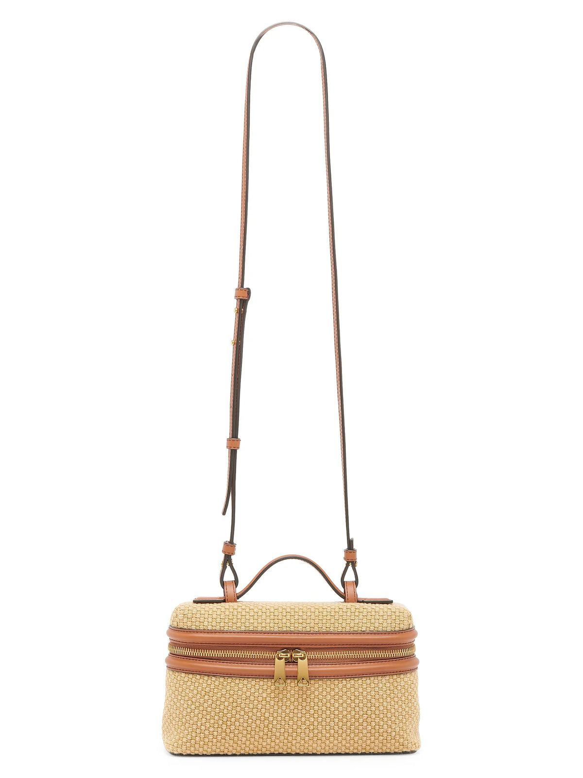 Bottega Veneta Bang Bang Jute & Leather Vanity Bag