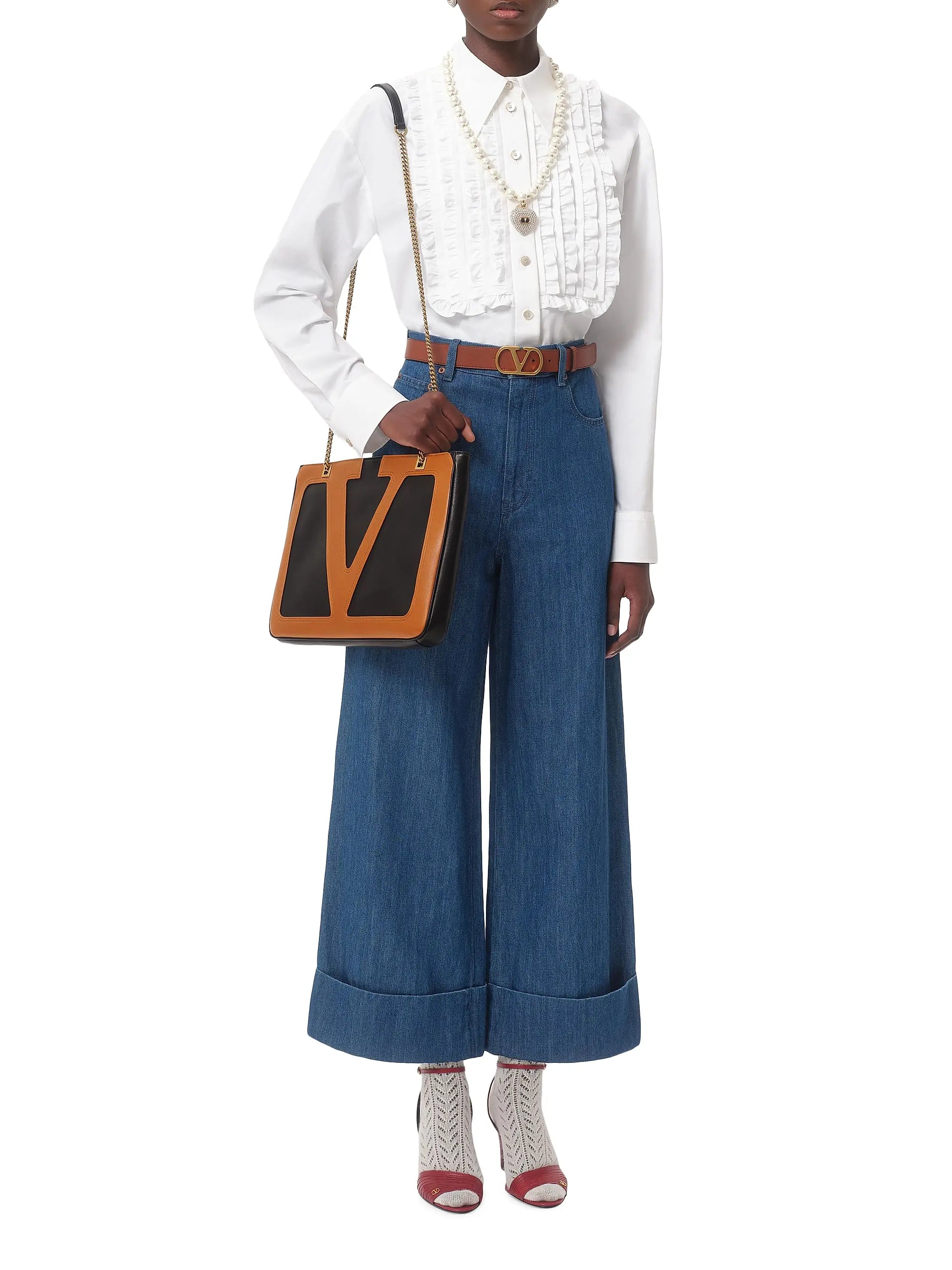 Valentino Garavani Viva Superstar Medium Nappa Leather Shopping Bag