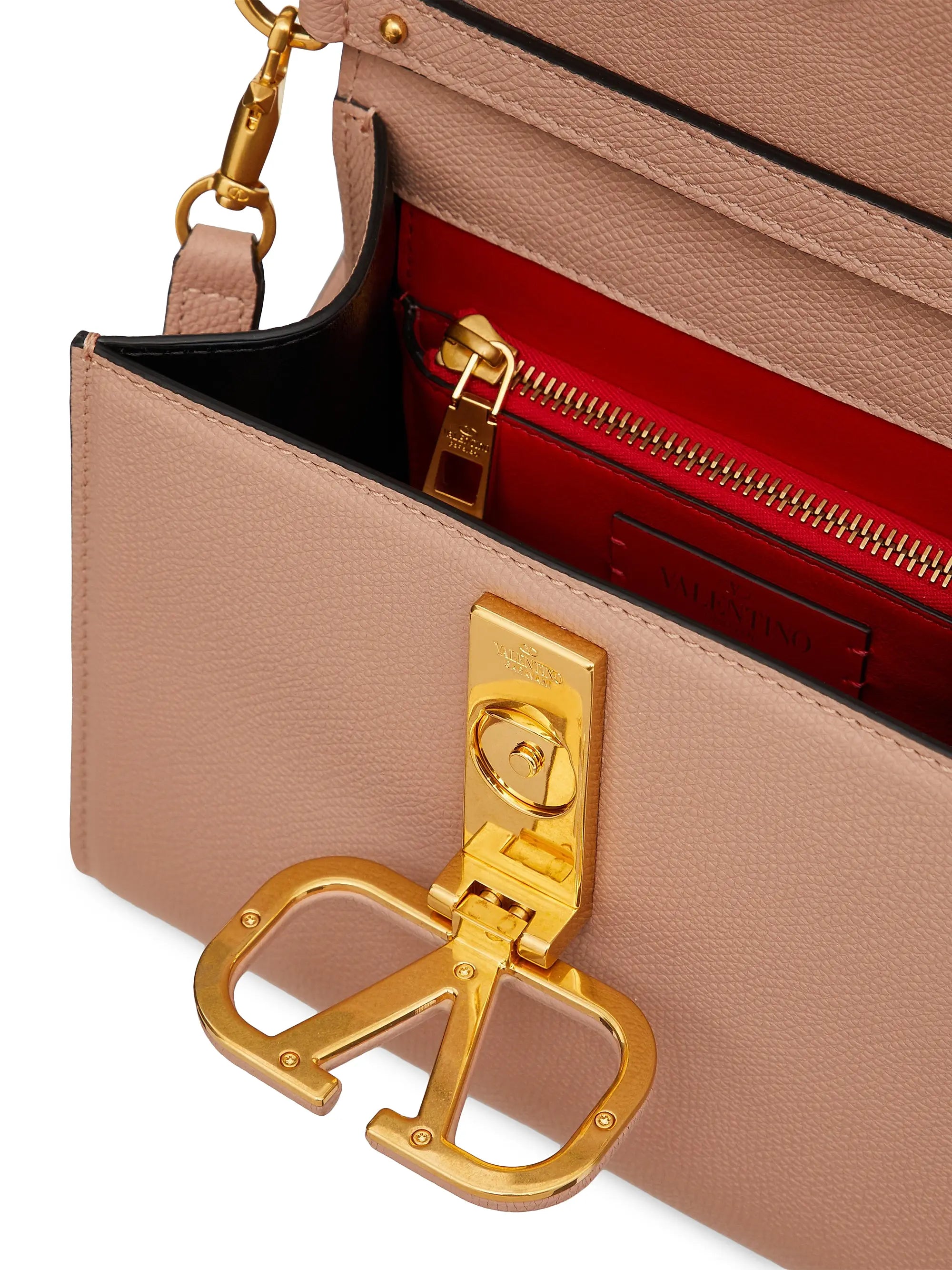 Valentino Garavani Small VSling Grainy Calfskin Handbag