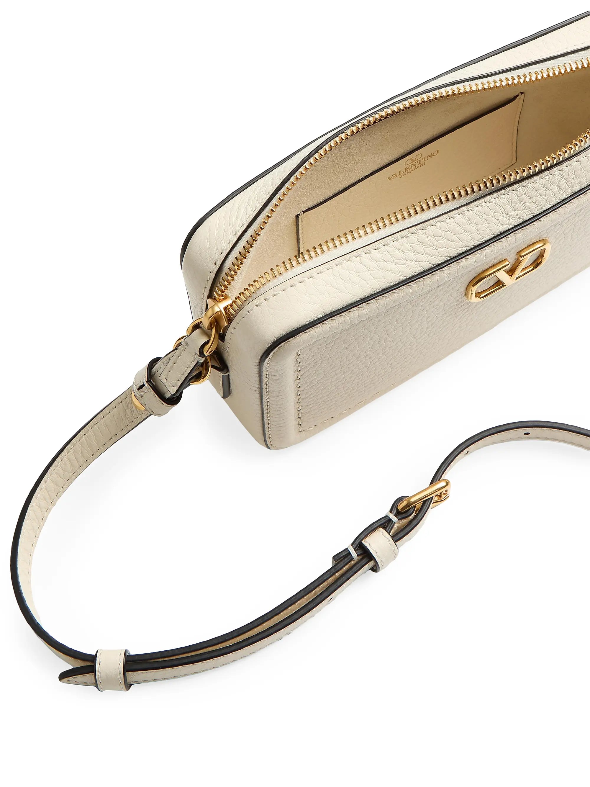 Valentino Garavani Alltime Mini Shoulder Bag in Grainy Calfskin