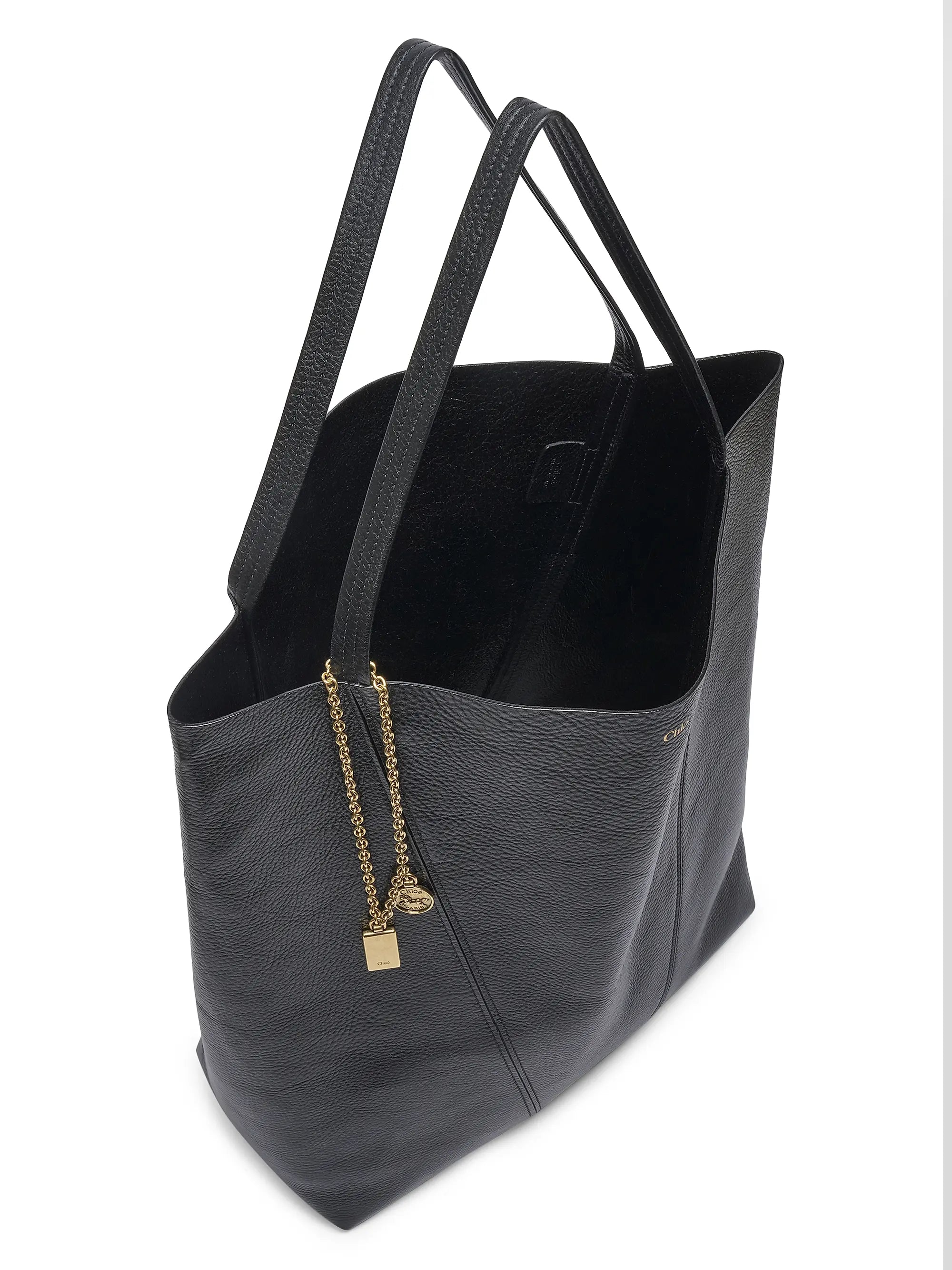Chloé Large Spin Leather Tote Bag