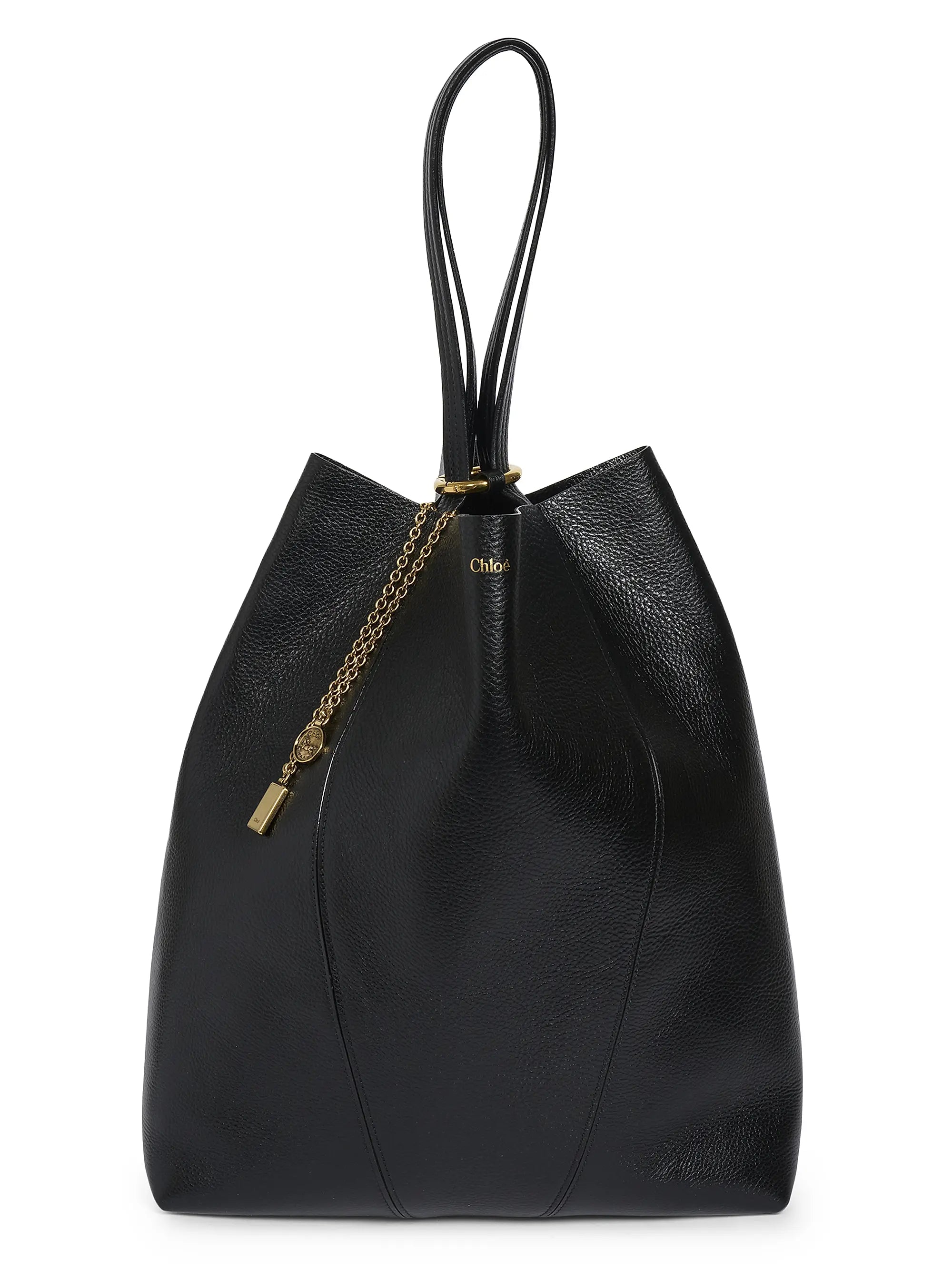 Chloé Large Spin Leather Tote Bag