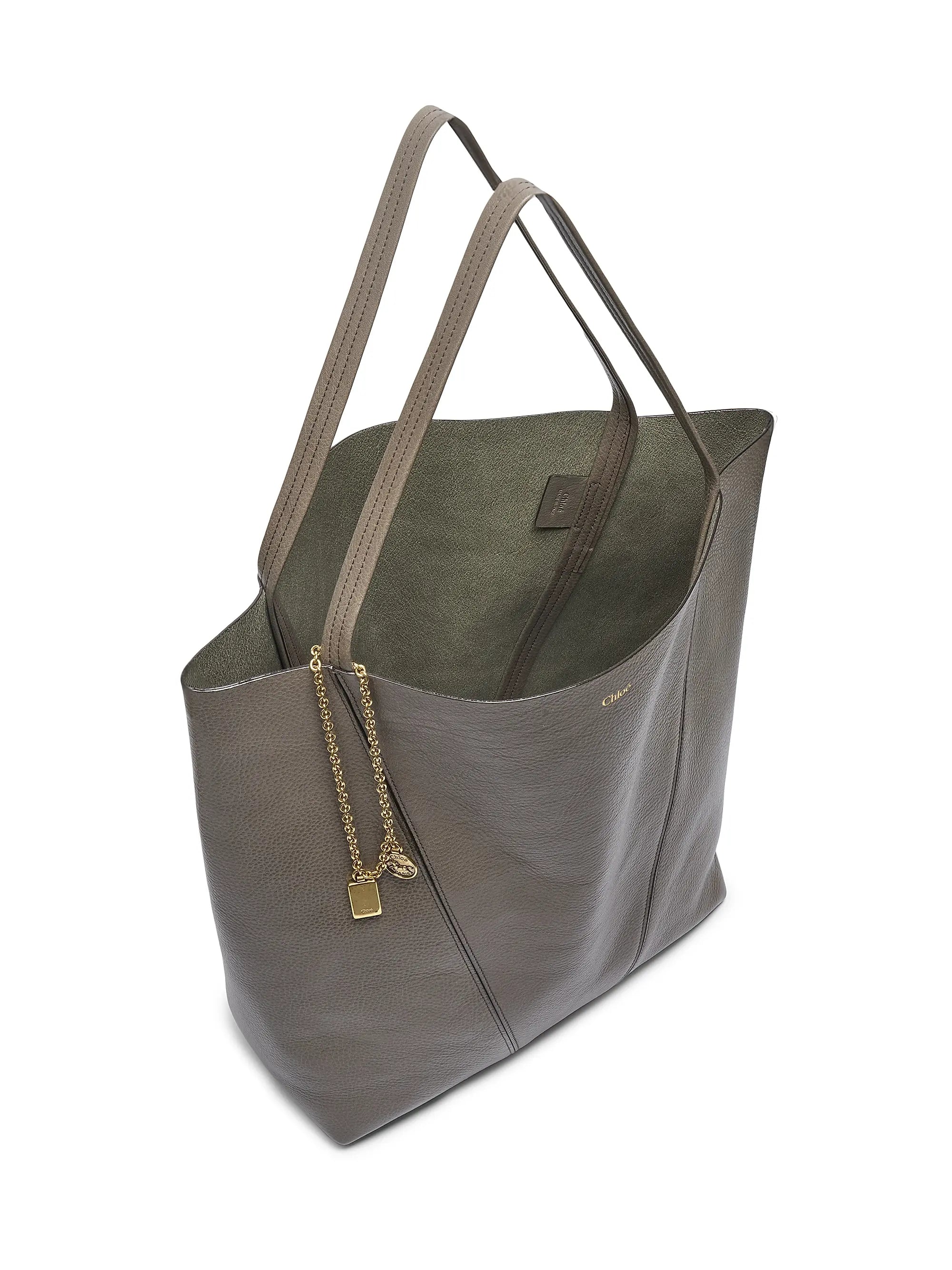 Chloé Large Spin Leather Tote Bag