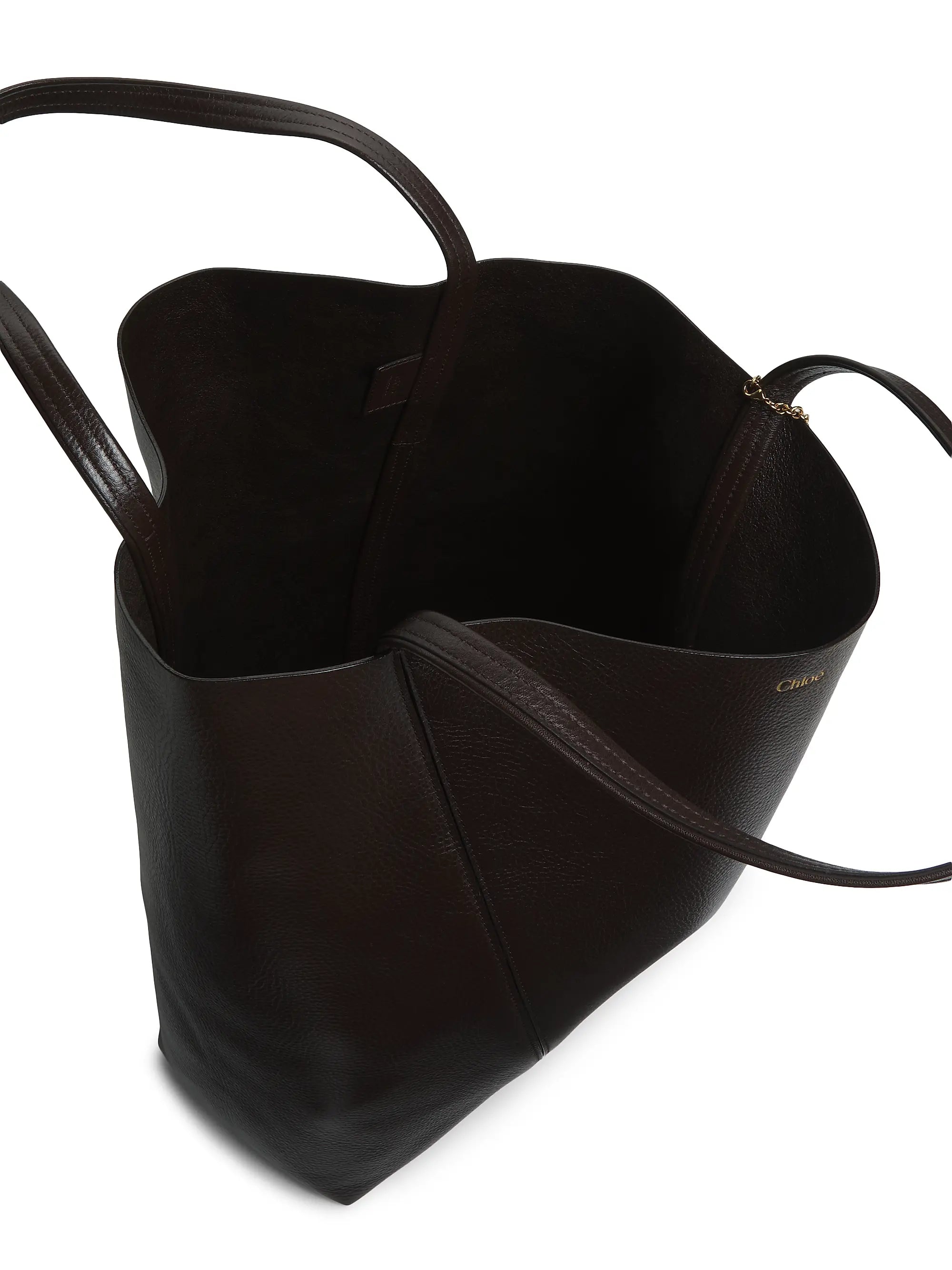 Chloé Large Spin Leather Tote Bag