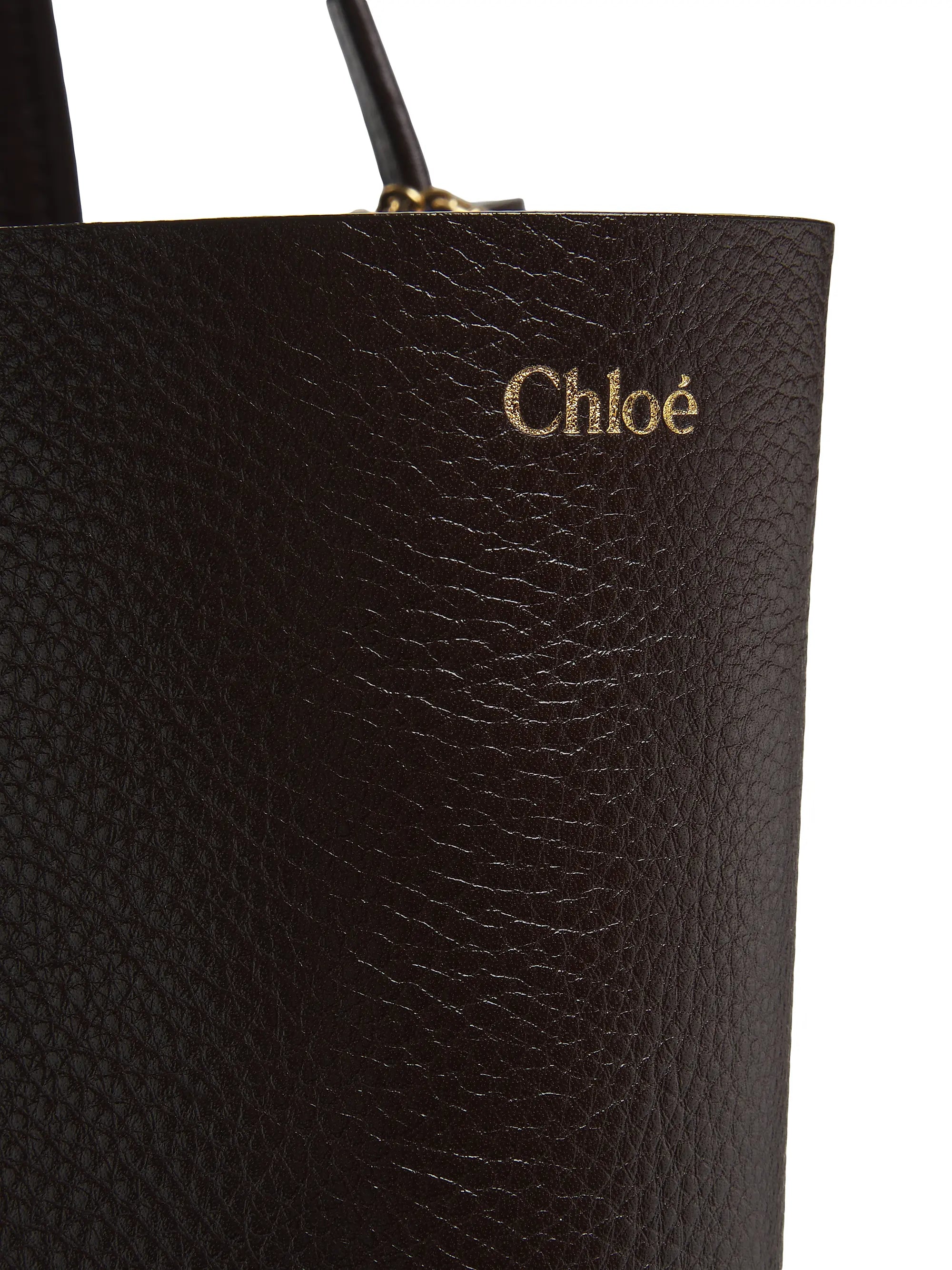 Chloé Large Spin Leather Tote Bag